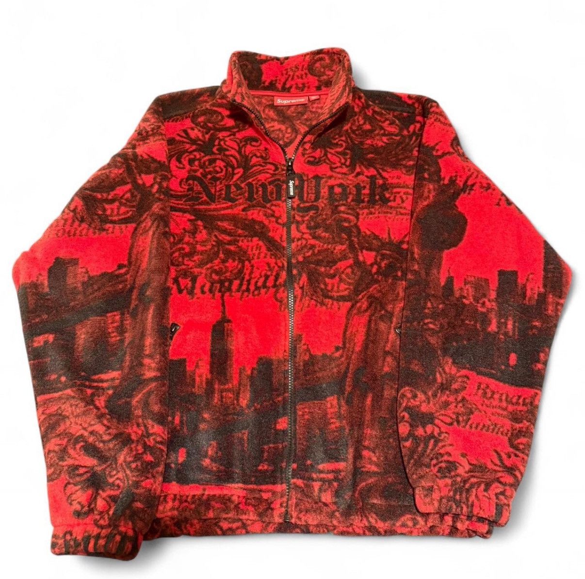 Supreme Supreme New York Fleece Zip Up Size US S / EU 44-46 / 1 - 1 Thumbnail