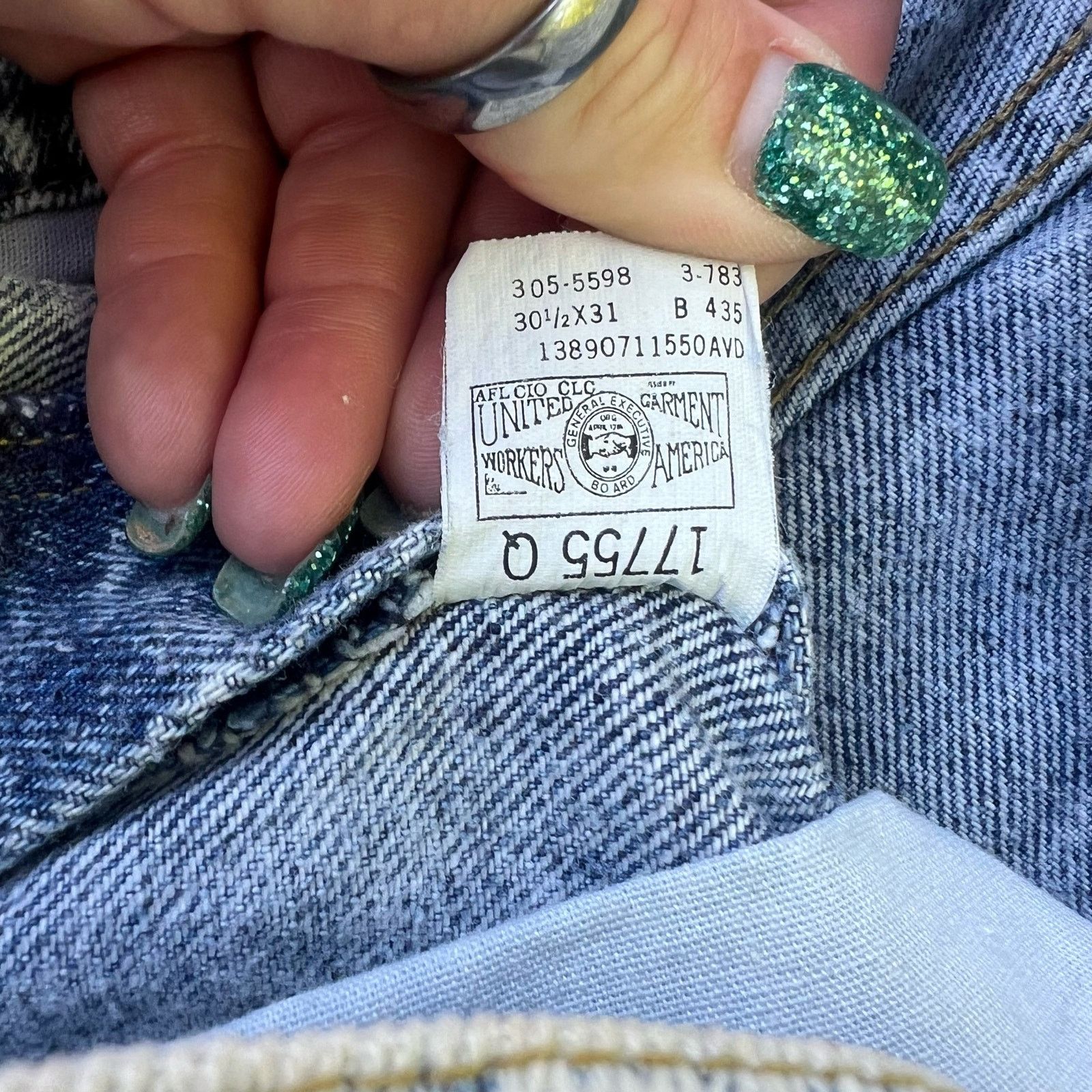 Lee Vintage 80s Lee riders high-rise acid wash jeans 28" WAIST Size 28" / US 6 / IT 42 - 5 Thumbnail