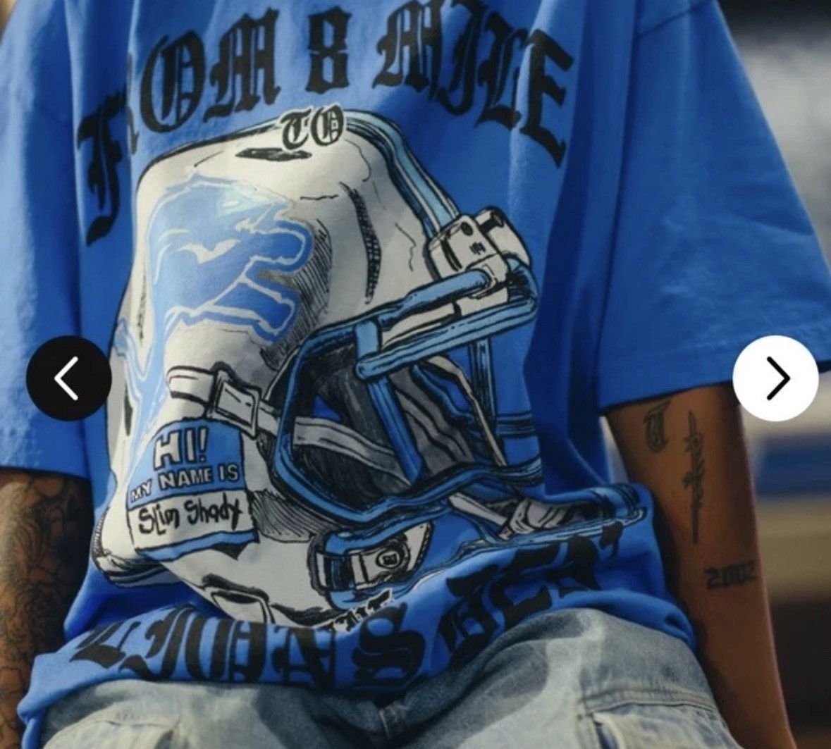 Eminem Eminem x Detroit Lions Capsule Helmet T-Shirt Men’s M New Size US M / EU 48-50 / 2 - 5 Thumbnail