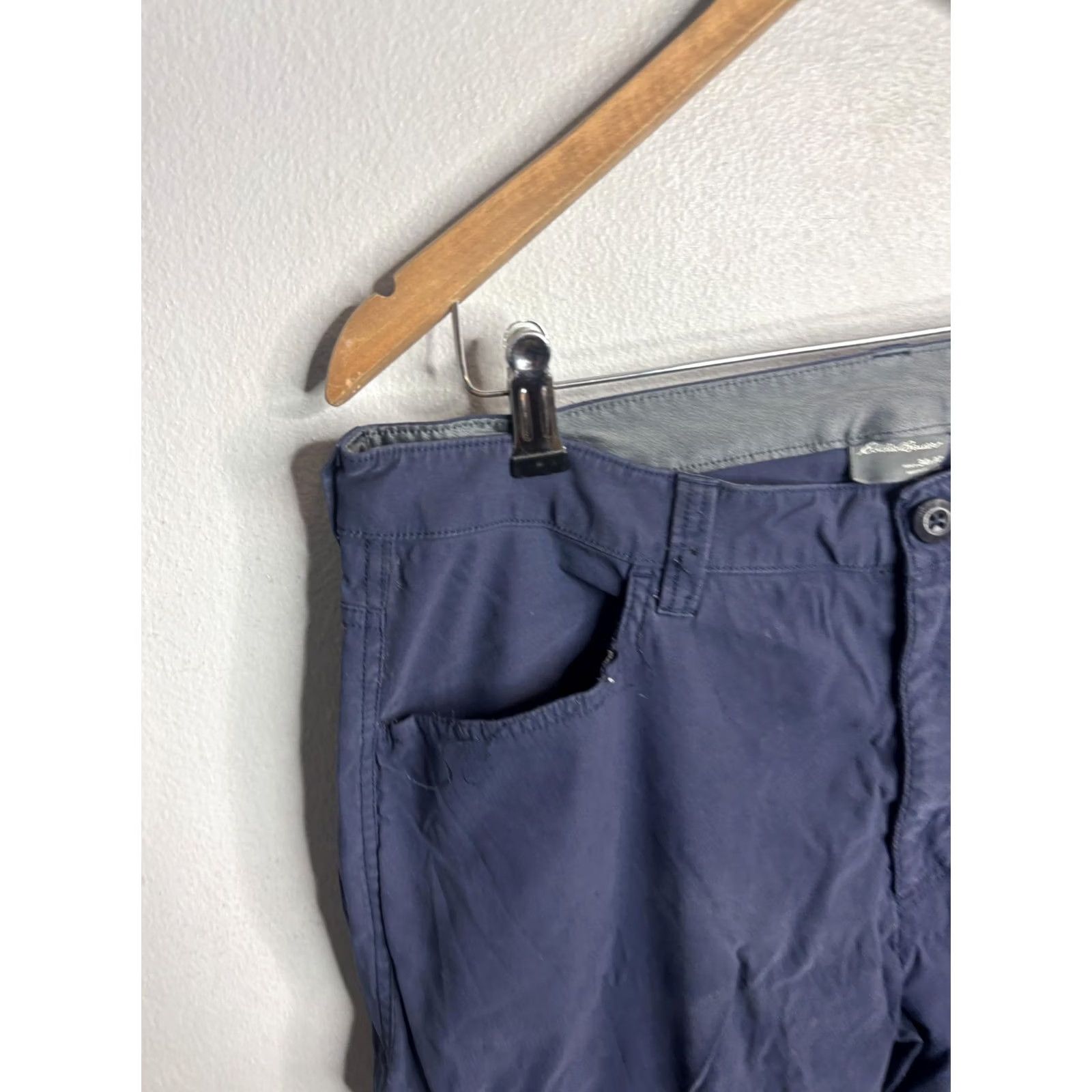 Eddie Bauer Eddie Bauer Pants Mens 34x32 Blue Casual Straight Fit Cotton Chino Pockets Size US 34 / EU 50 - 2 Thumbnail