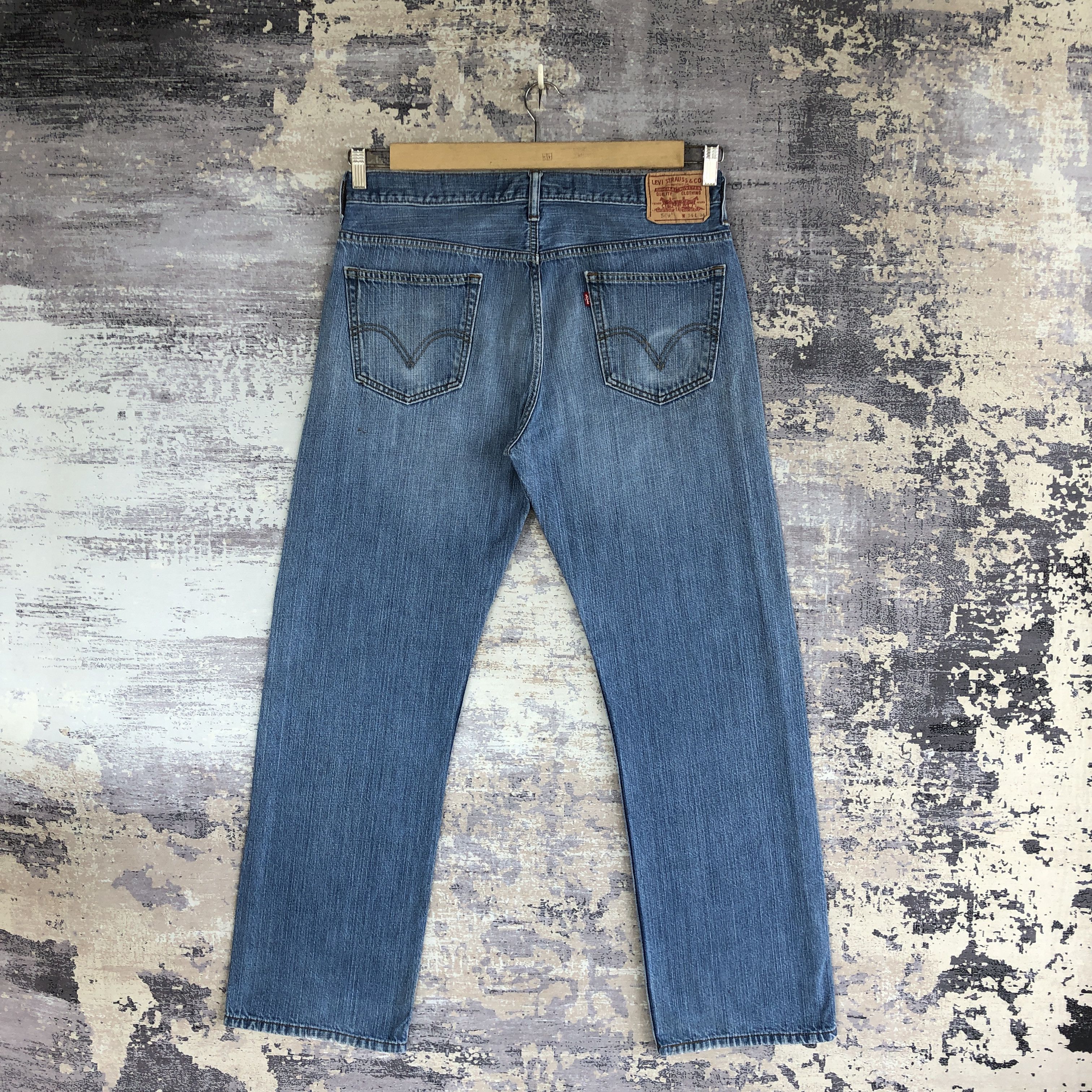 Levi's Vintage Levis 569 Baggy Jeans Levi's Faded Light Wash Denim Size US 34 / EU 50 - 2 Thumbnail