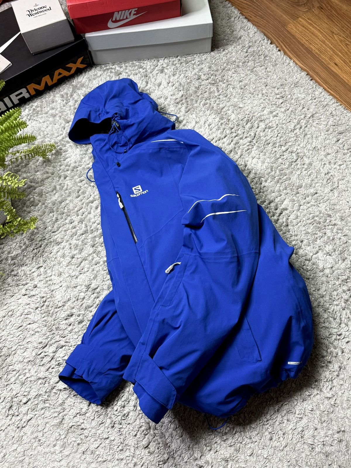 Salomon Gore-tex Solomon Jacket Outdoor Waterproof Puffer Logo Drill Size US XL / EU 56 / 4 - 4 Thumbnail