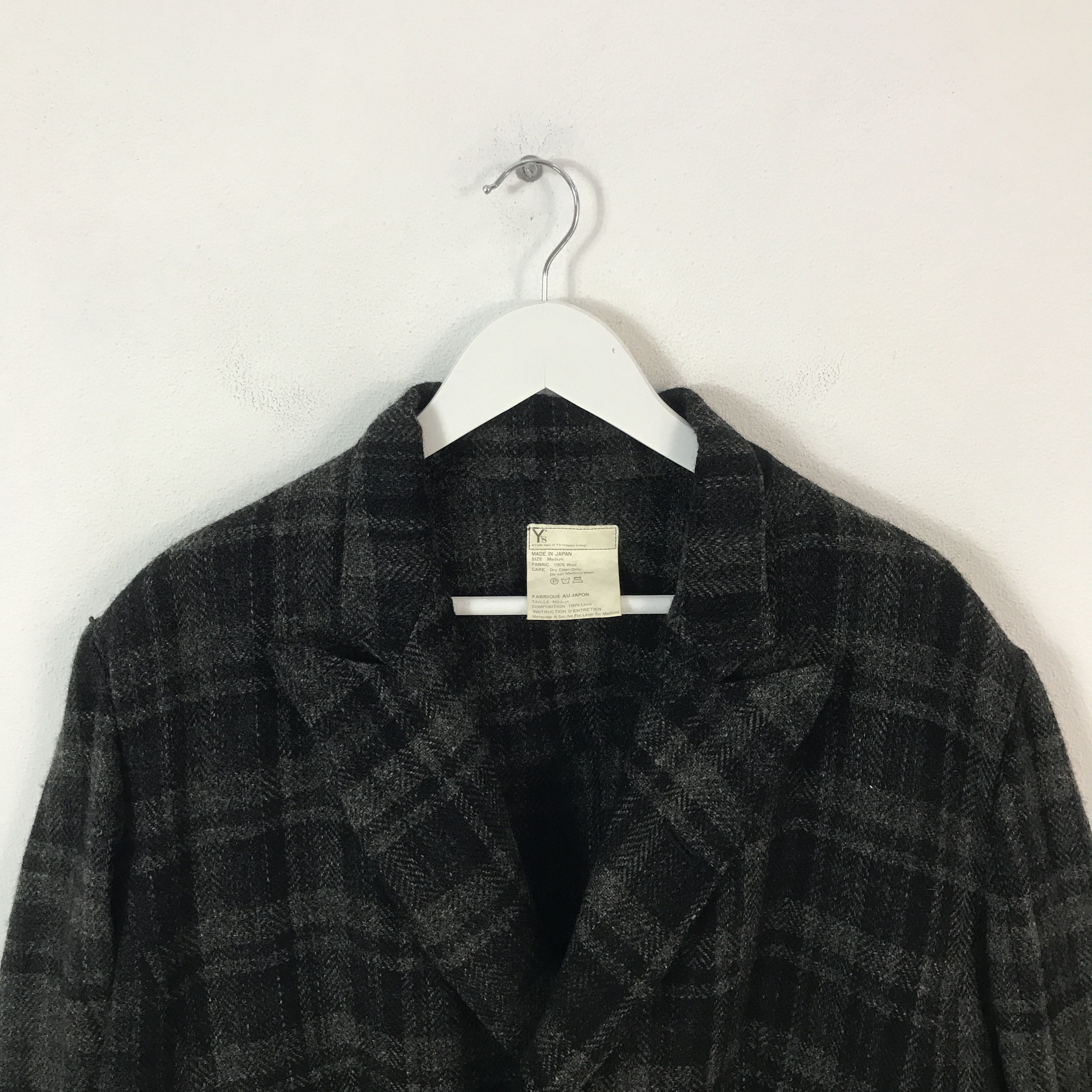 Y's Vintage Y's Oversized Design Wool coat jacket Size US M / EU 48-50 / 2 - 2 Thumbnail