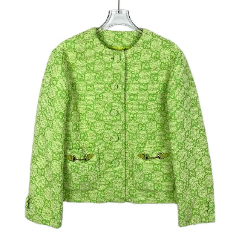 Gucci Gucci Fluorescent Yellow Logo Jacket-dmc Size US XS / EU 42 / 0 - 1 Thumbnail