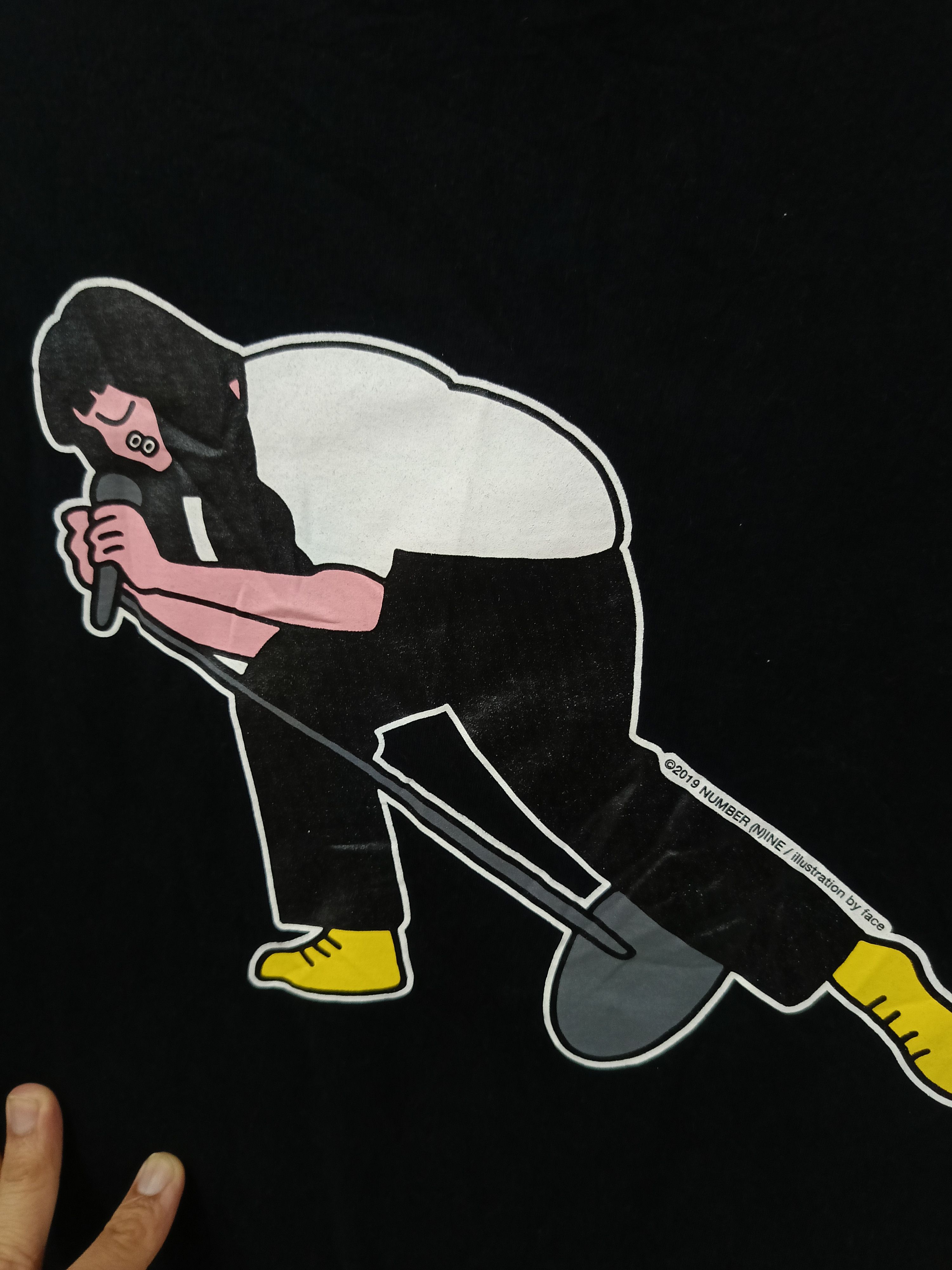Number (N)ine Number (N)ine Art by Face Back hit tee Size US L / EU 52-54 / 3 - 7 Thumbnail