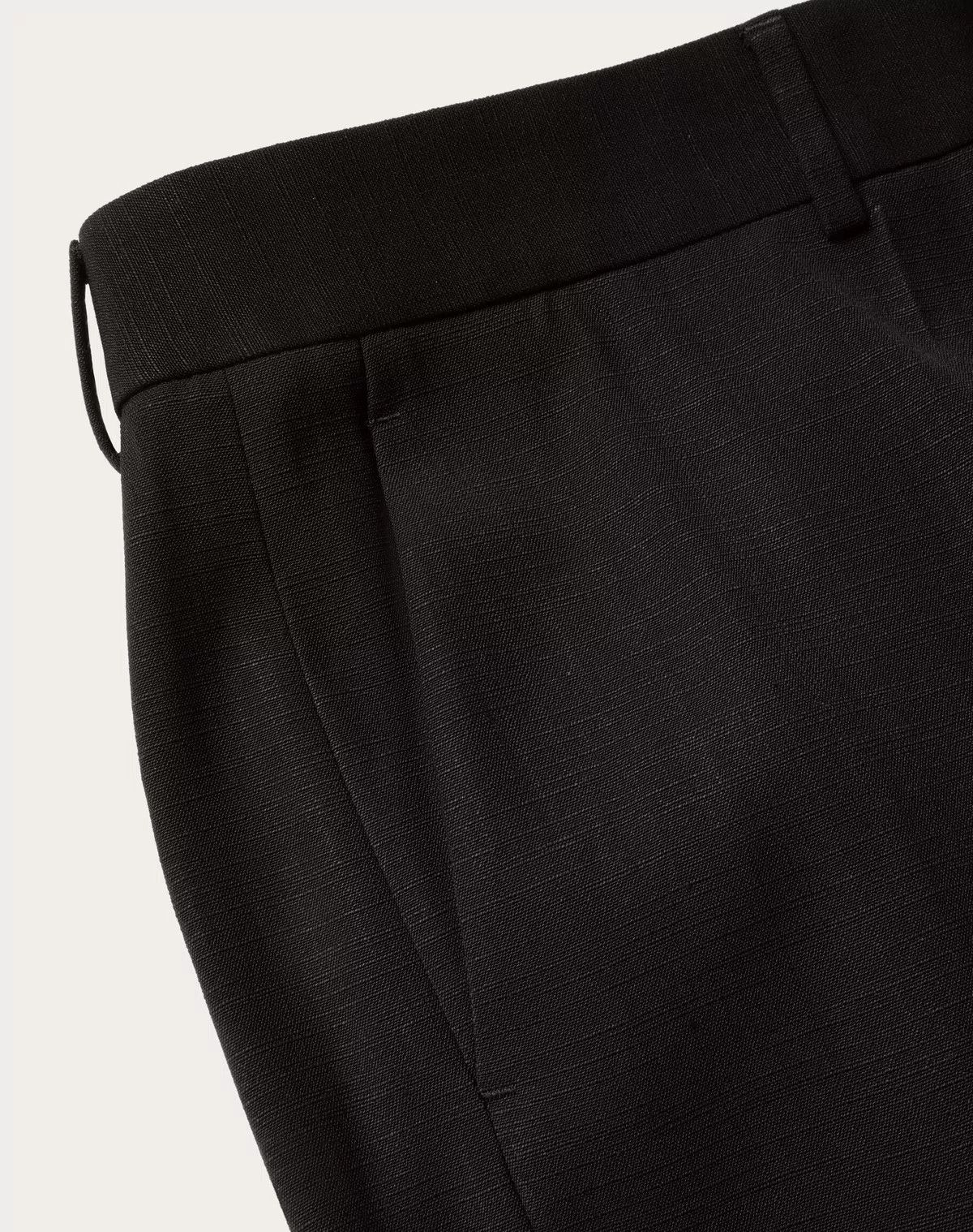 Valentino oc11z0725 Silk Shantung Trousers in Black Size US 30 / EU 46 - 8 Thumbnail