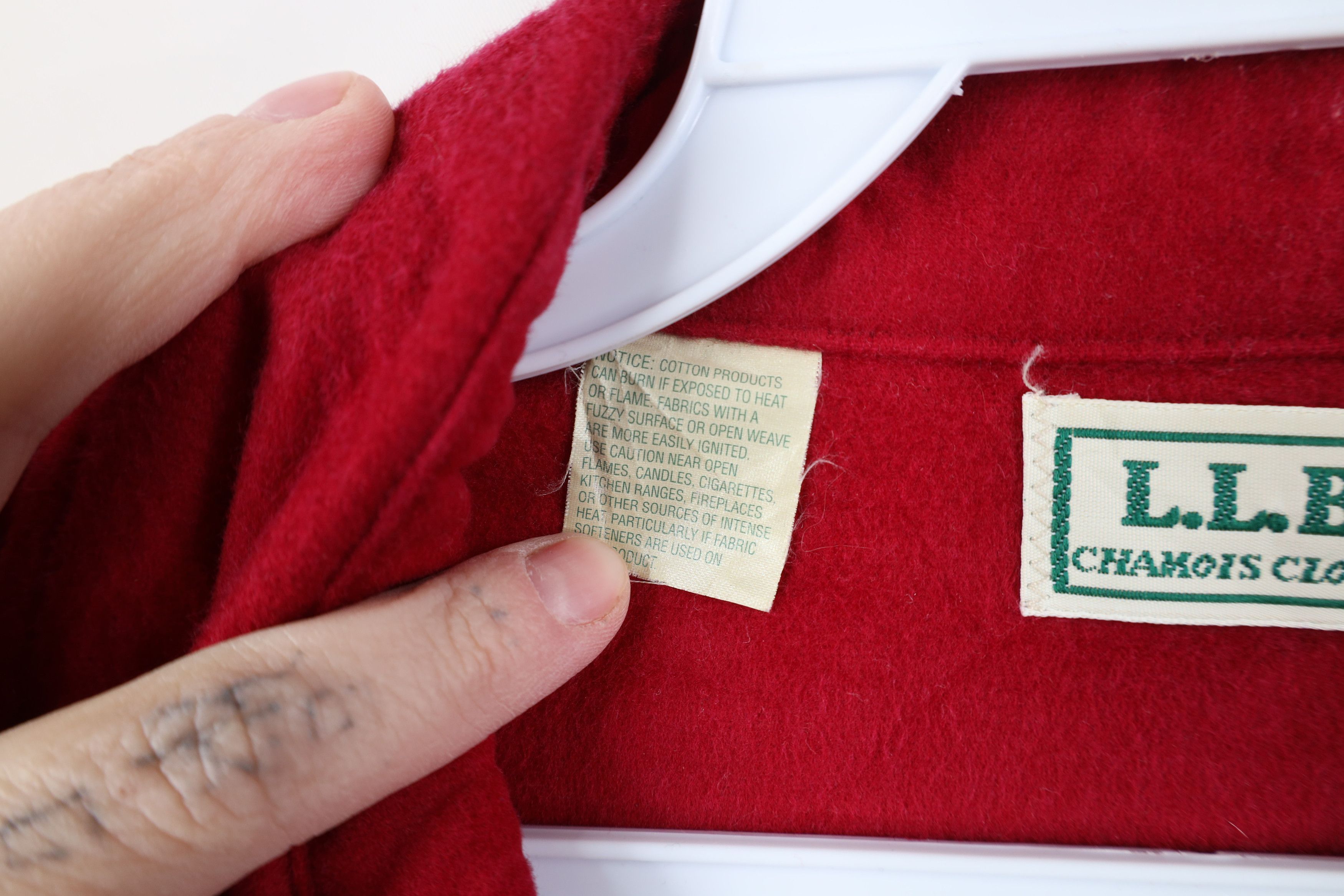 L.L. Bean Vintage 90s LL Bean Chamois Cloth Collared Button Shirt USA Size US XL / EU 56 / 4 - 6 Thumbnail