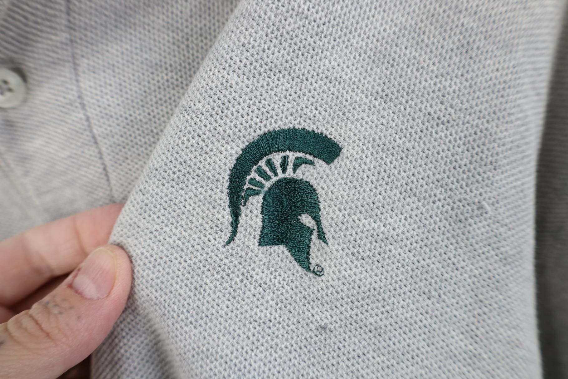 Vintage Vintage 90s Y2K Michigan State University Golf Polo Shirt Size US L / EU 52-54 / 3 - 4 Thumbnail
