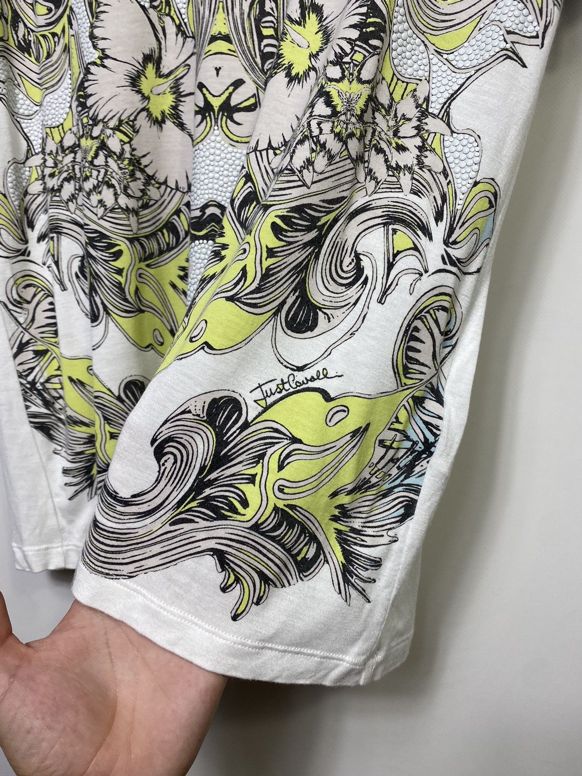 Just Cavalli Just Cavalli Y2k Rhinestone All Over Flower Print T-shirt Size US S / EU 44-46 / 1 - 6 Thumbnail