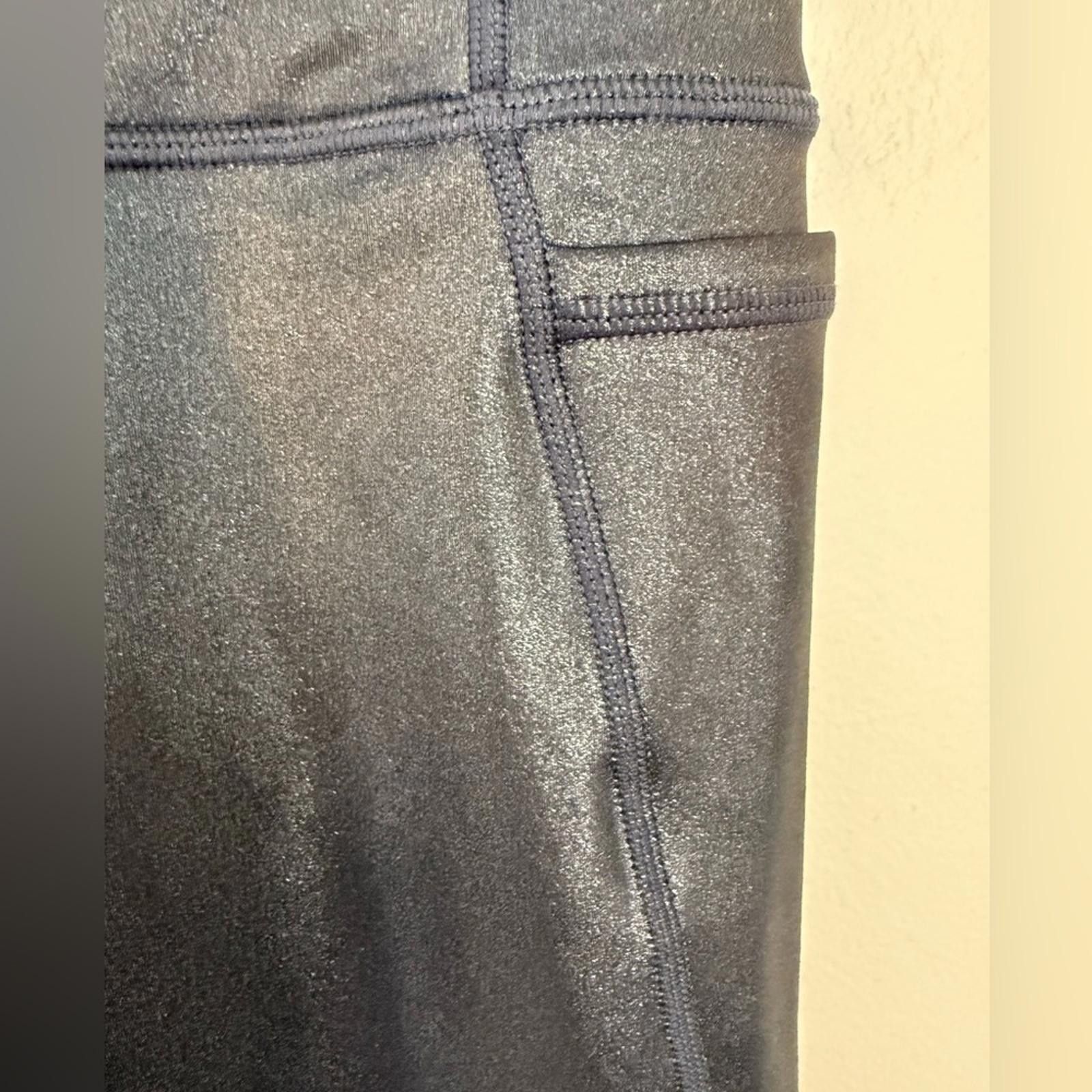 Other Athleta Inclination Moto Tight black shimmery leggings XXS Size 25" / US 0 / IT 36 - 3 Thumbnail