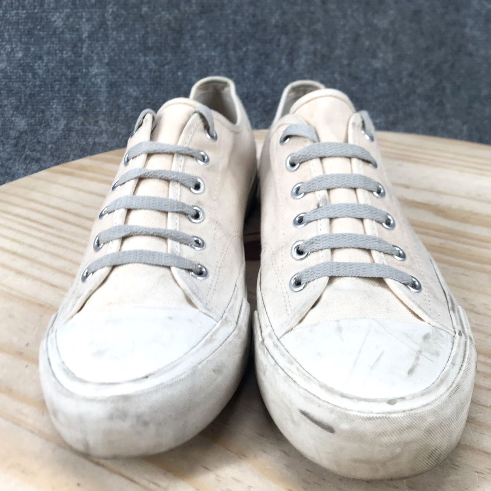 H&M H&M Shoes Womens 9 Mens 7.5 Casual Sneakes White Canvas Lace Up Low Top Comfort Size M / US 6-8 / IT 42-44 - 7 Thumbnail