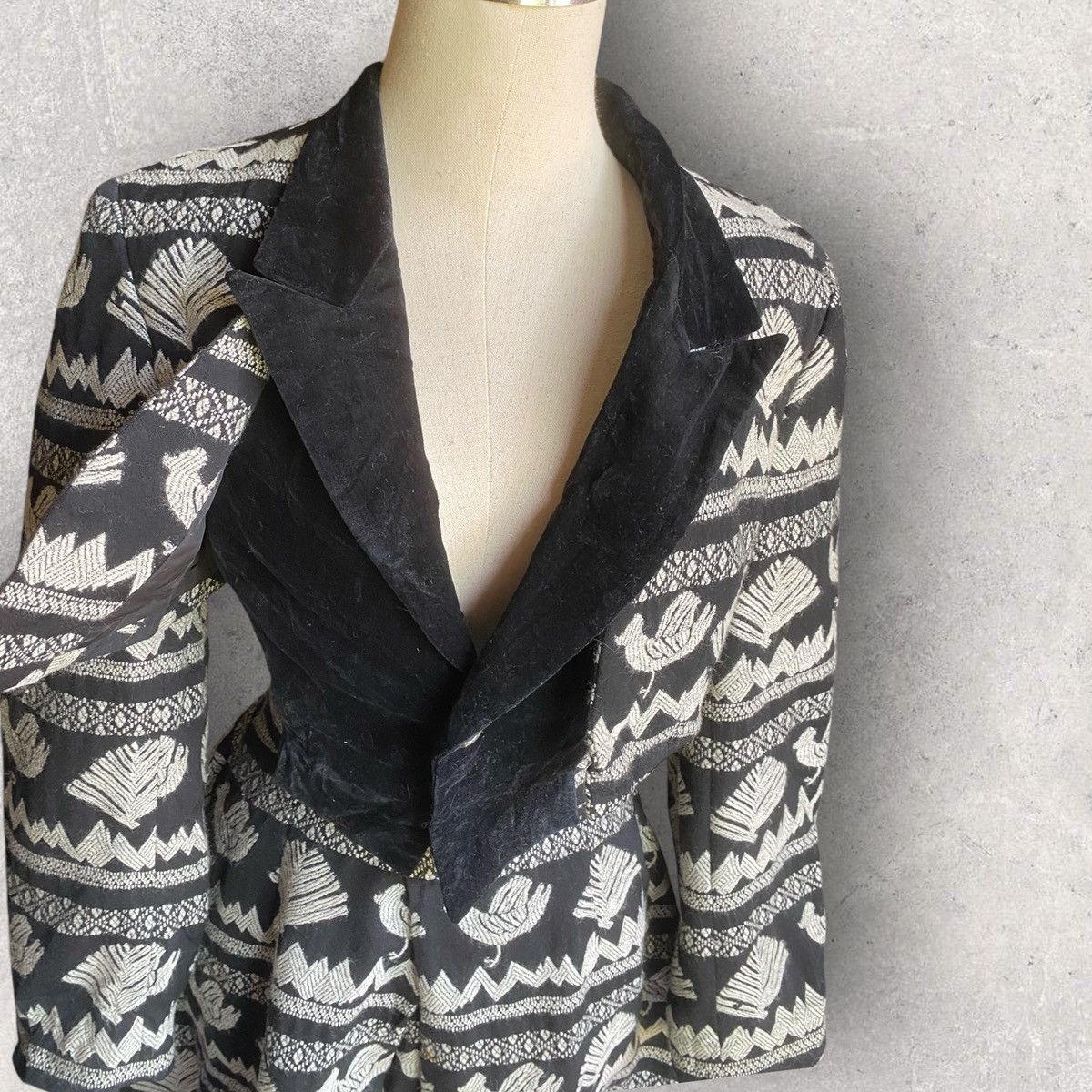 Comme des Garcons Vintage Fall 1989 Set Cropped Jacket and Skirt Size S / US 4 / IT 40 - 3 Thumbnail