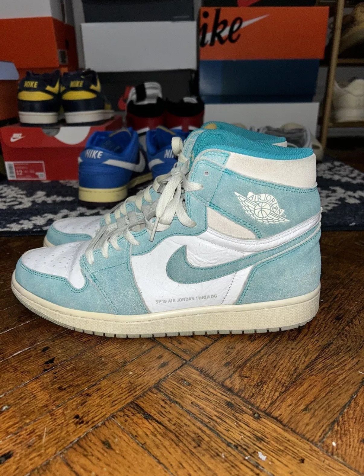 Jordan Brand Jordan 1 Retro OG High Turbo Green Sz 12 Size US 12 / EU 45 - 1 Thumbnail