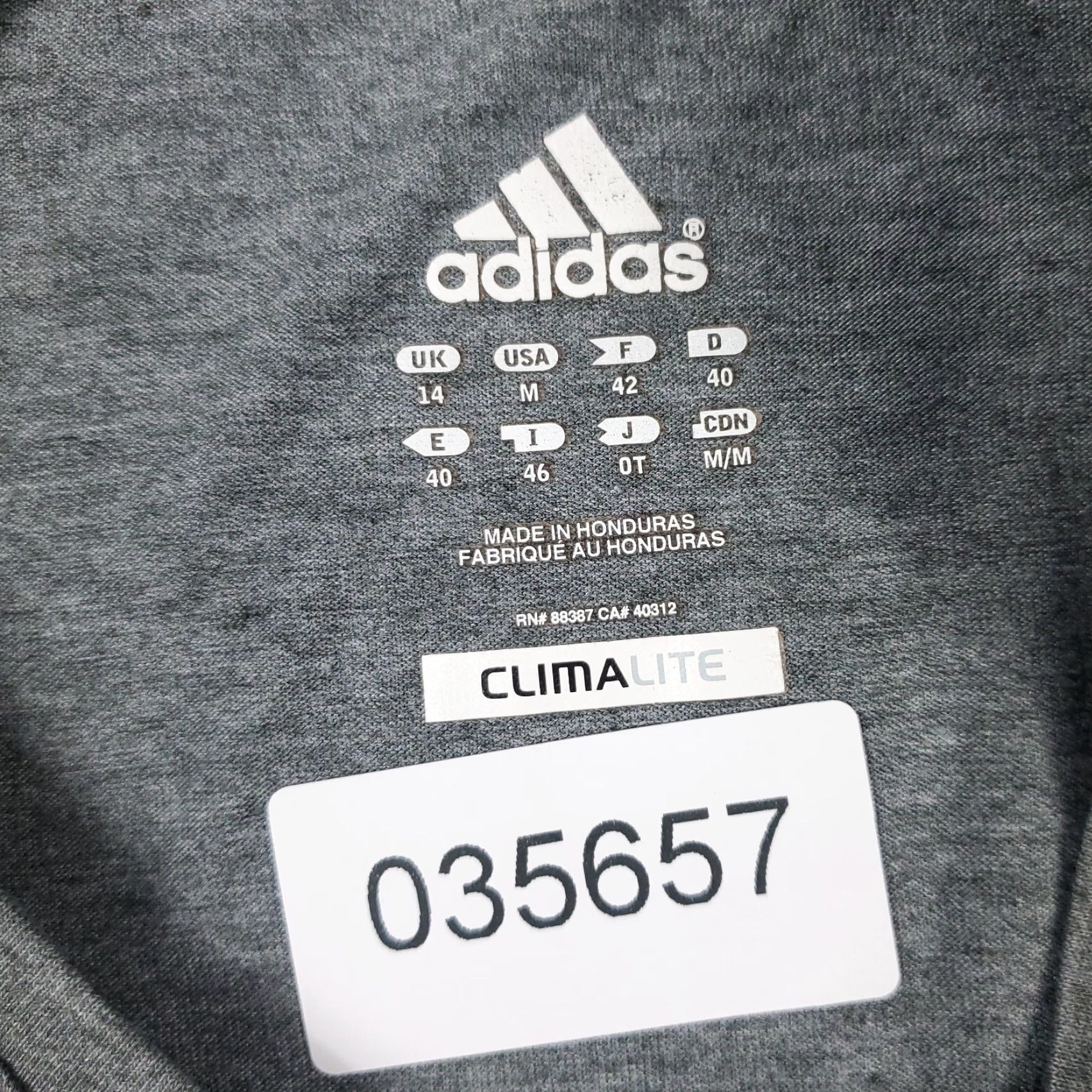 Adidas Adidas T Shirt Womens Medium Gray Short Sleeve Casual V Neck Cotton Blend Womens Size M / US 6-8 / IT 42-44 - 7 Thumbnail