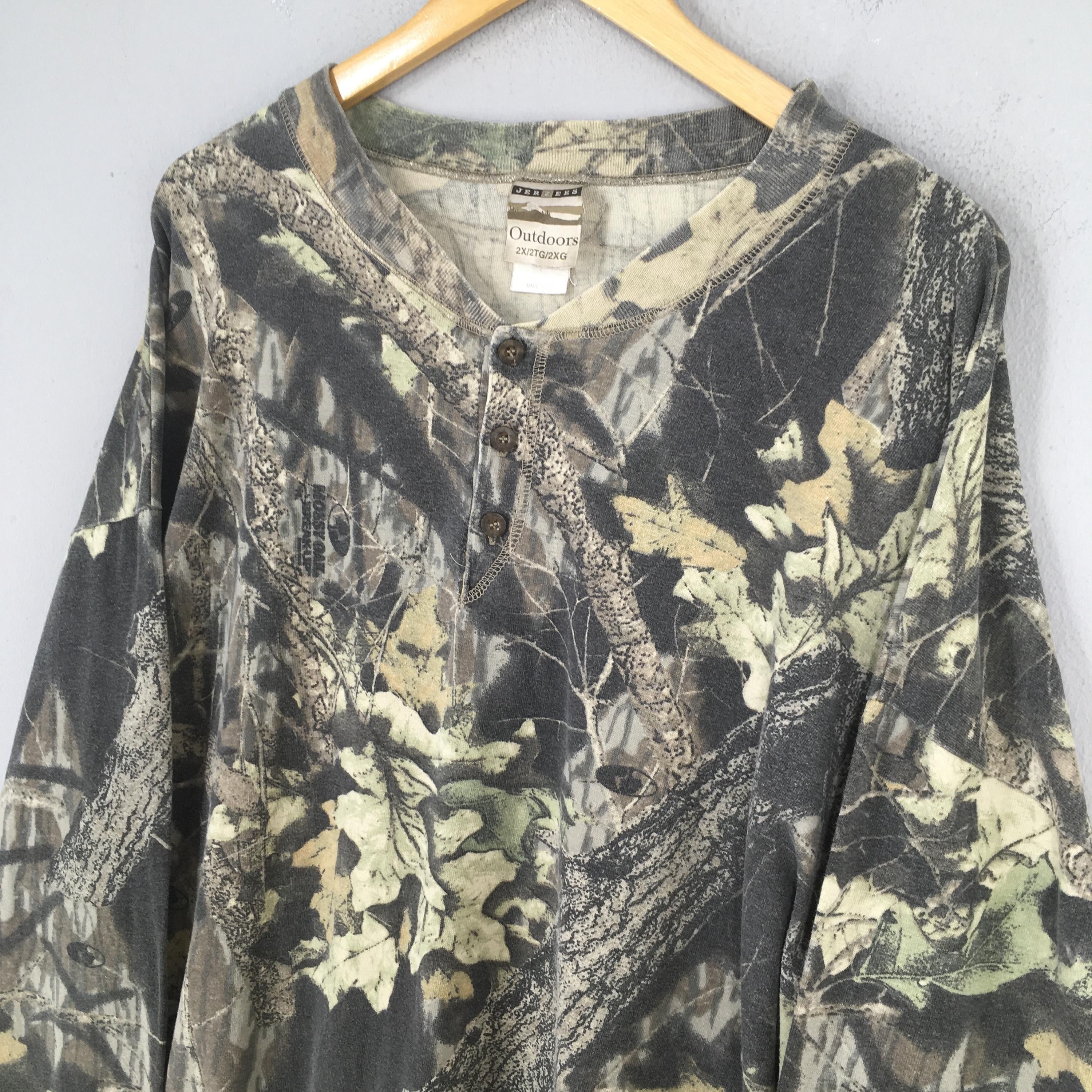 Jerzees × Mossy Oaks × Realtree 90s Jerzees Outdoor Mossy Oak Long sleeve Tshirt 2XLarge Size US XXL / EU 58 / 5 - 3 Thumbnail