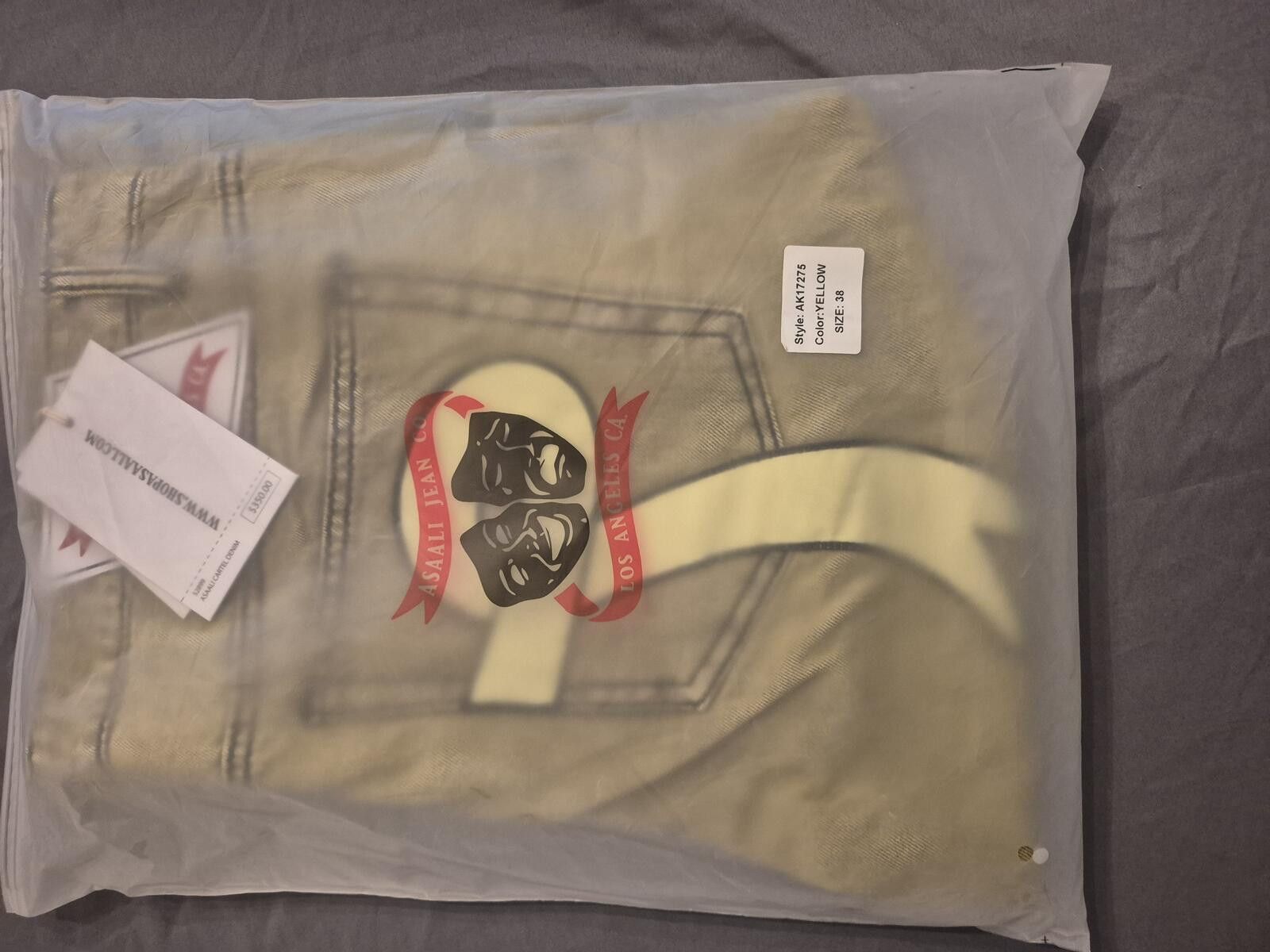Asaali Asaali Yellow Cartel Denim Jeans Size 38 MSRP $350 Size US 38 / EU 54 - 3 Thumbnail
