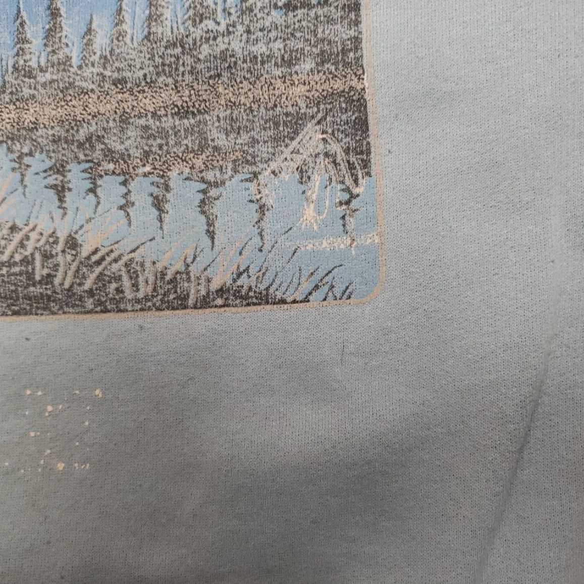 Vintage VINTAGE Wolf Sweatshirt Mens XL Blue Eagle Nature Raglan Crewneck Made in Canada Size US XL / EU 56 / 4 - 4 Thumbnail