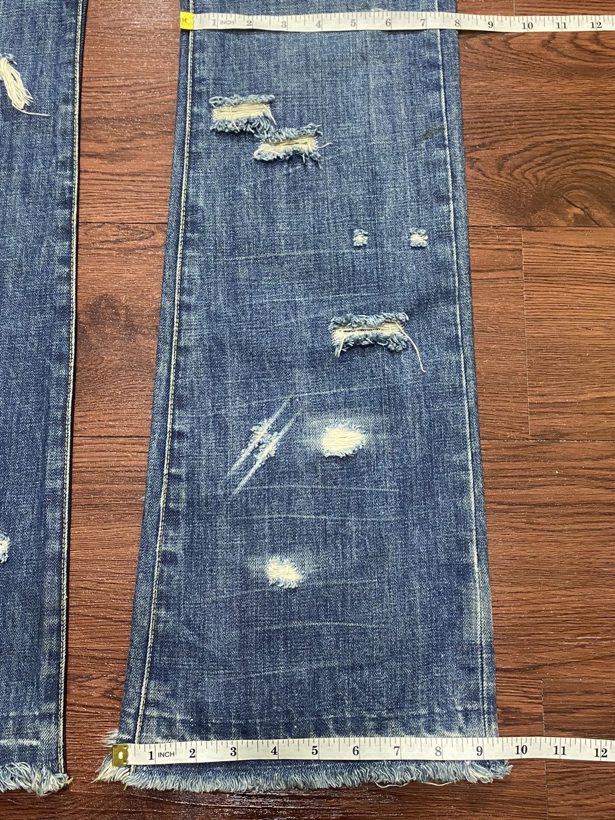 Earl Jeans Earl Jean Western Rare Distressed Seditionary Flare jeans Size US 32 / EU 48 - 21 Thumbnail