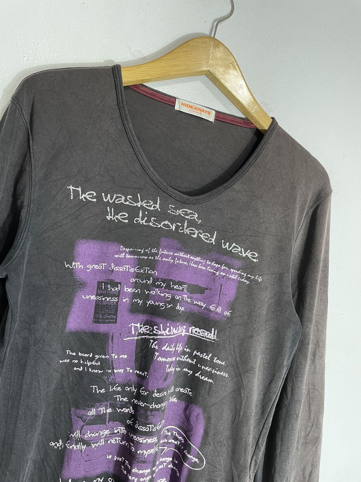 Nicole Club 2000s Nicole - Poem Longsleeve Faded style Size US M / EU 48-50 / 2 - 2 Thumbnail