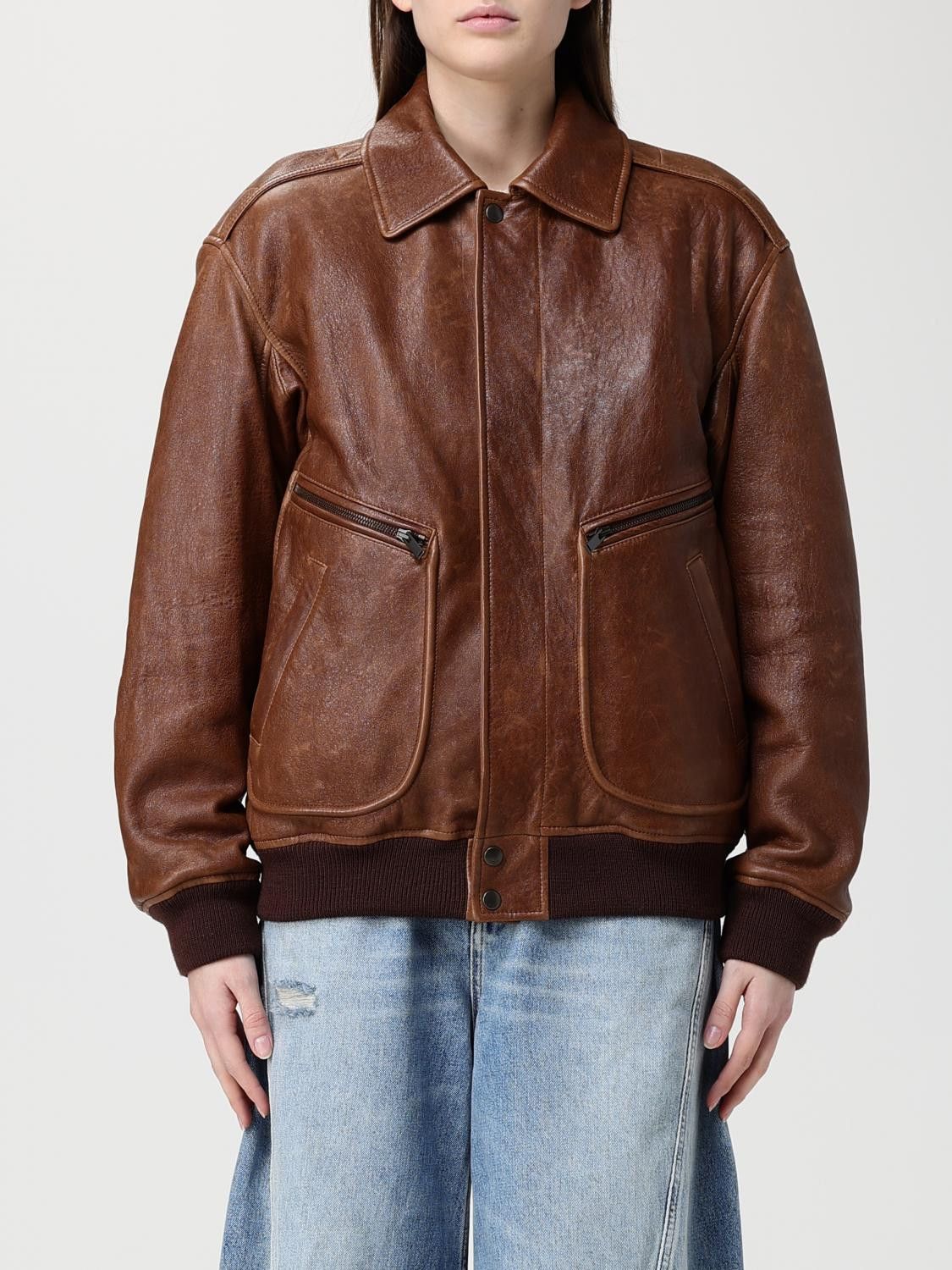 Saint Laurent Paris Saint Laurent Jacket Woman Brown Size XS / US 0-2 / IT 36-38 - 1 Thumbnail