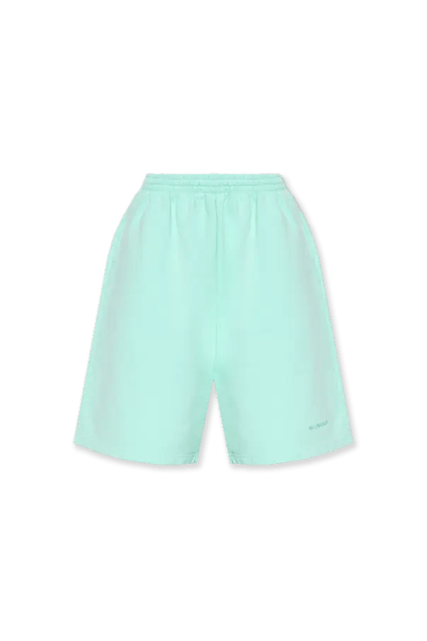 Balenciaga o1in1g0125 Sweat Shorts in Mint Green Size 28" / US 6 / IT 42 - 1 Thumbnail