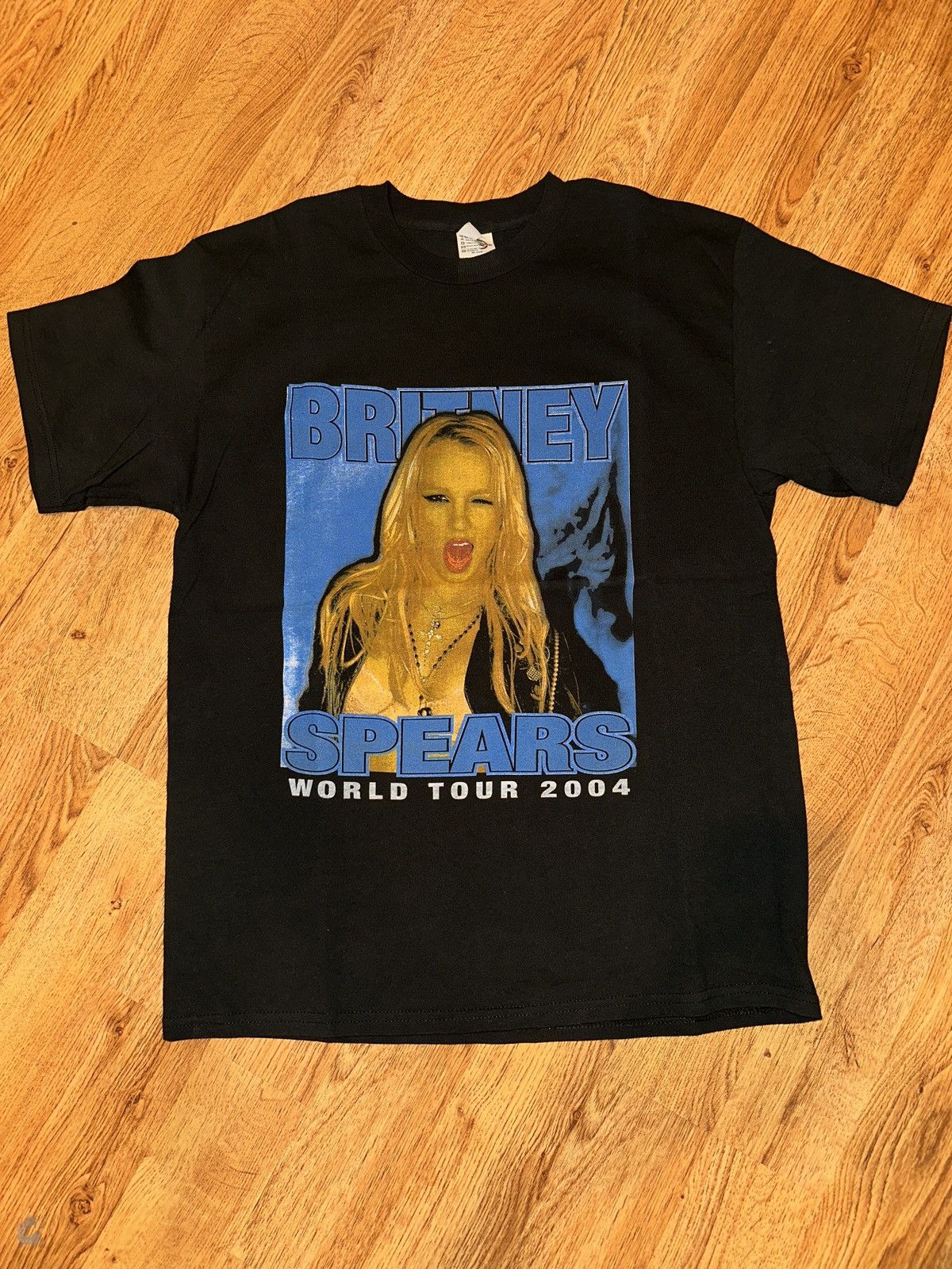 Rap Tees × Vintage Y2K VTG 2004 BRITNEY SPEARS World Tour Rap Style Tee LARGE Size US L / EU 52-54 / 3 - 1 Thumbnail