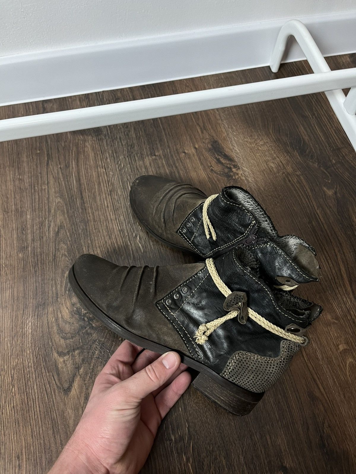 Japanese Brand × Vintage Vintage Avant Garde Womans Made in Italy Boots Shoes Leather Size US 6 / IT 36 - 9 Thumbnail