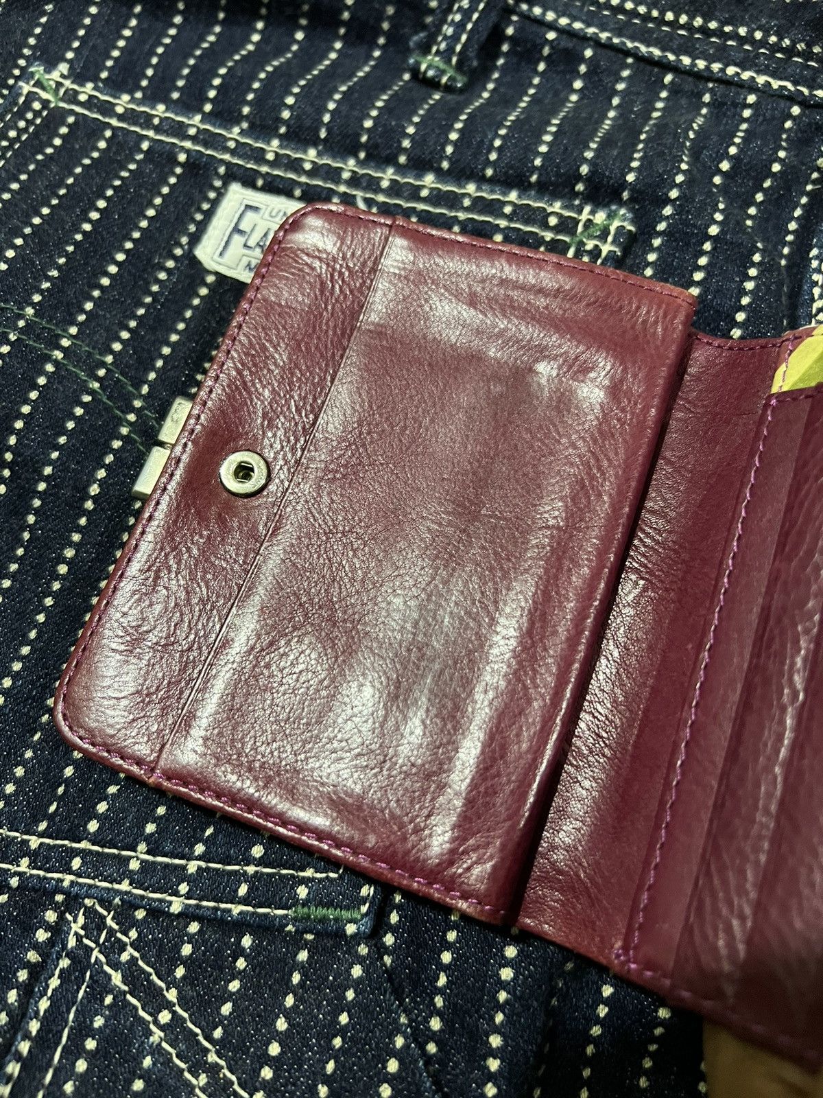 Genuine Leather × Paul Smith Paul Smith Rabbit Logo Hobo Violet Kiss Lock Leather Wallet Size ONE SIZE - 8 Thumbnail