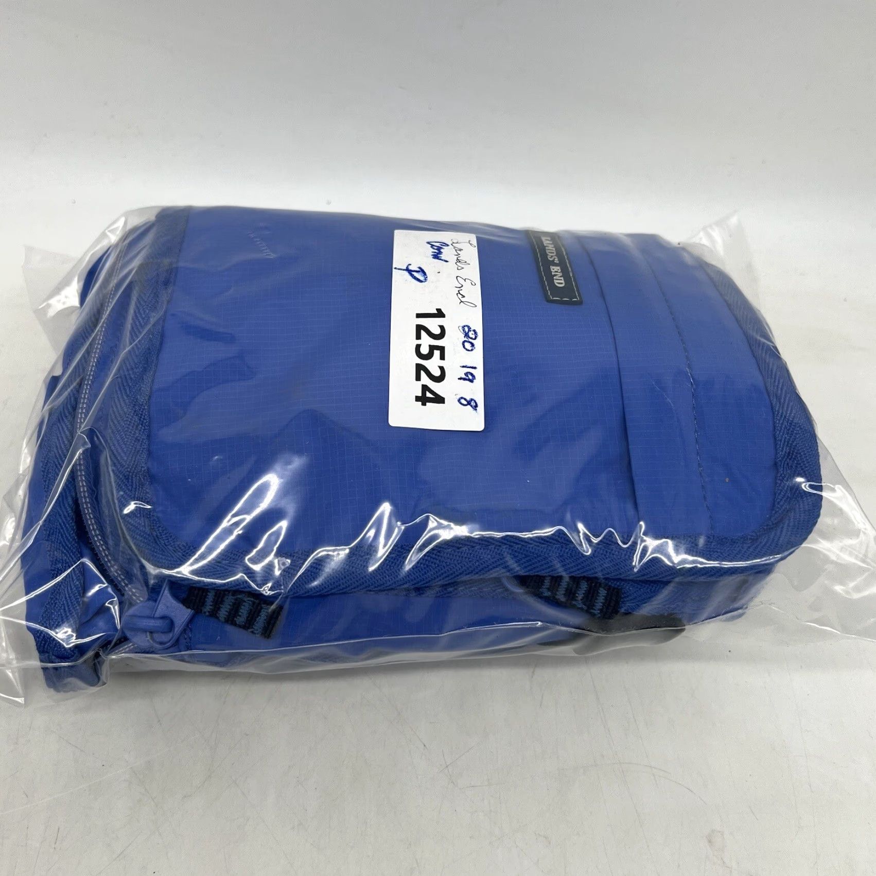 Lands' End Lands' End Blue Nylon Tote Bag - Medium - Convertible - Zipper Closure - Pockets - Unisex Adults Size ONE SIZE - 7 Thumbnail