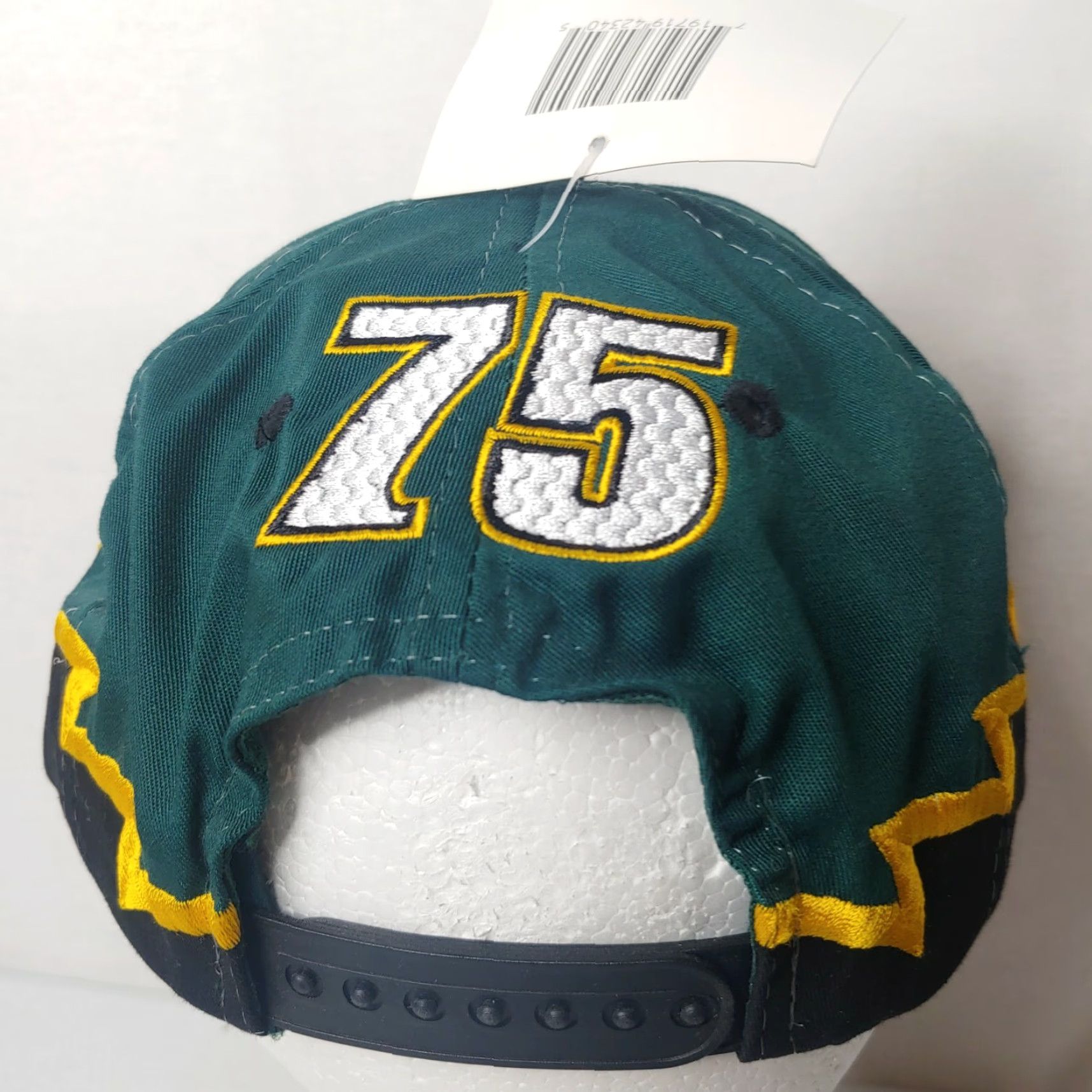 NASCAR NASCAR Remington Racing Shark Tooth Cap Hat Green Yellow Gun Maker Vintage #75 Size ONE SIZE - 7 Thumbnail