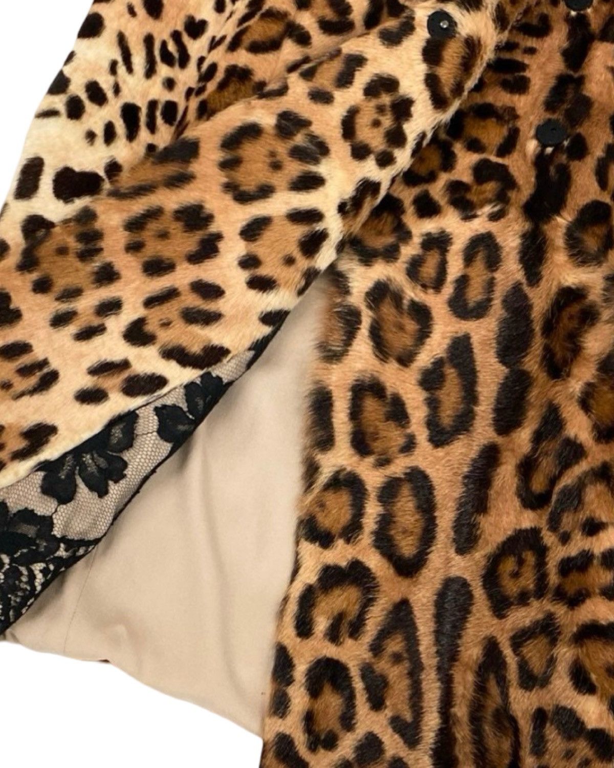 Dolce & Gabbana Dolce & Gabbana Goat Fur Coat Leopard Print Coat Size US S / EU 44-46 / 1 - 5 Thumbnail