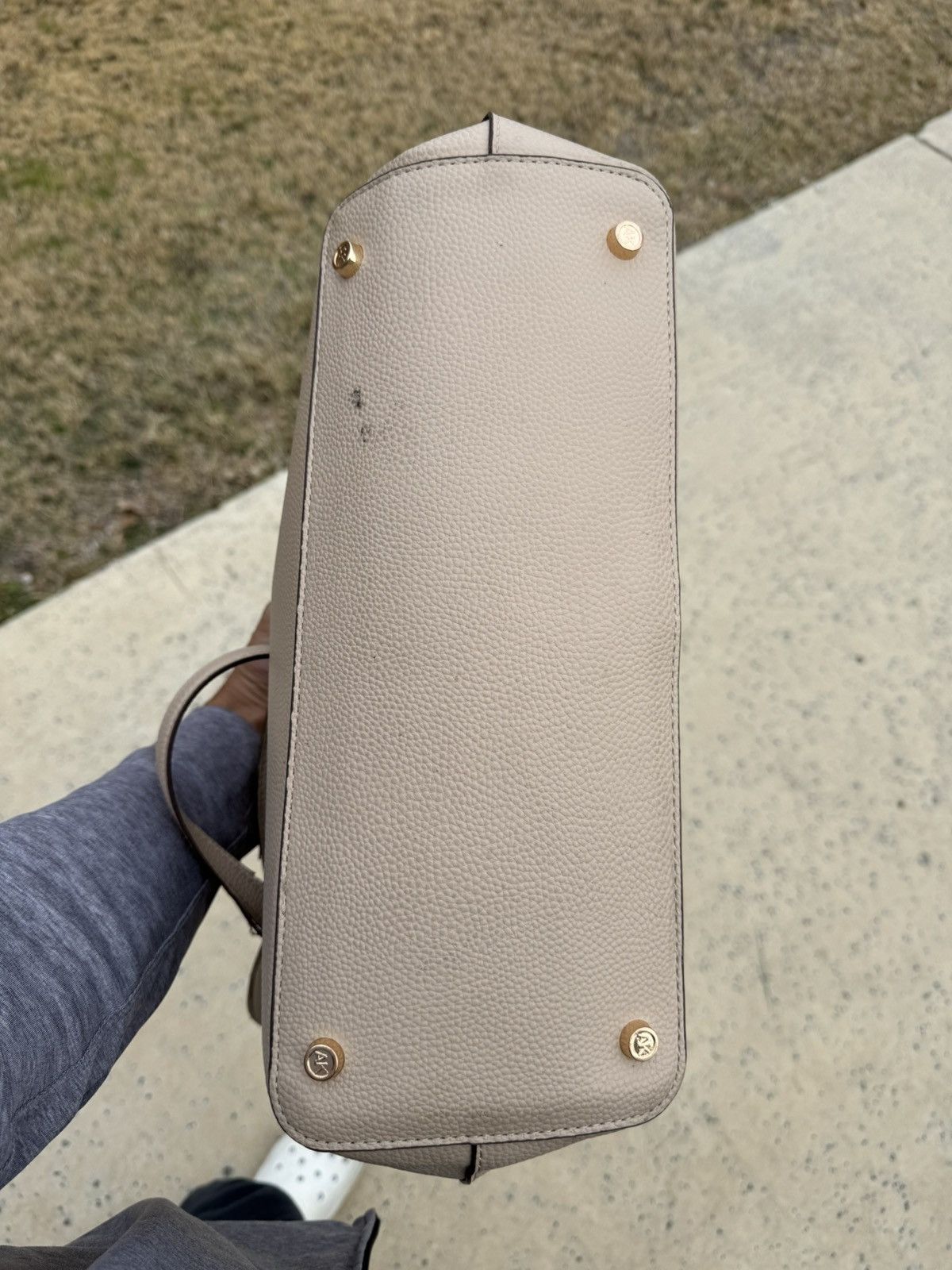 Anne Klein Anne Klein Large Tote Purse – Taupe/Beige Size ONE SIZE - 4 Thumbnail
