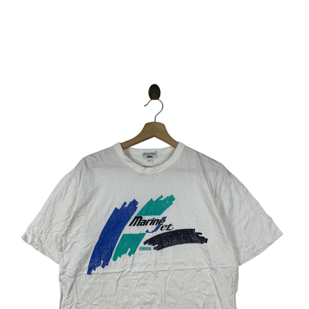 Vintage Vintage 90’ YAMAHA MARINE JET Japan Engineering Tee Shirt Size US L / EU 52-54 / 3 - 2 Thumbnail