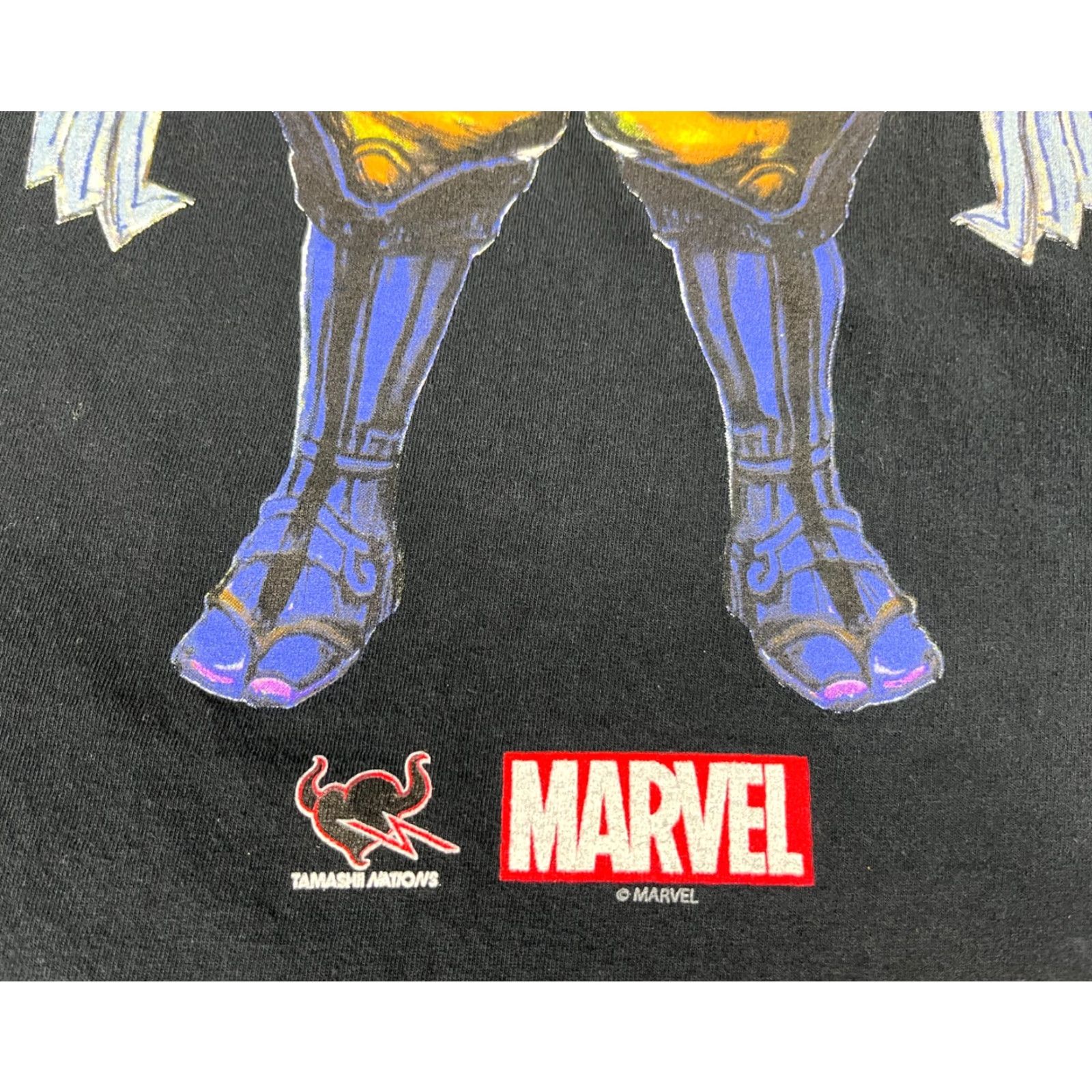 Vintage VINTAGE Marvel Tamashii Nations Bandai Manga Realization T-Shirt Double-Sided Sz L Mens Black 100% Cotton Short Sleeve Crew Neck Size US L / EU 52-54 / 3 - 5 Thumbnail