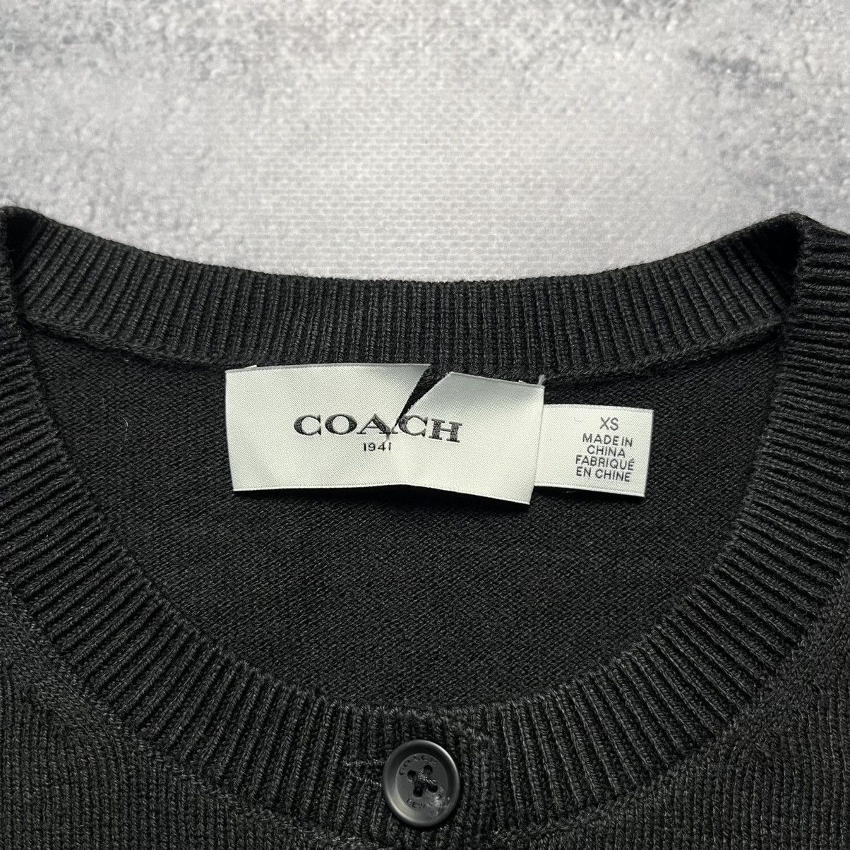 Coach Coach Black Cardigan Sweater Streetwear Luxury Designer Size XS / US 0-2 / IT 36-38 - 5 Thumbnail
