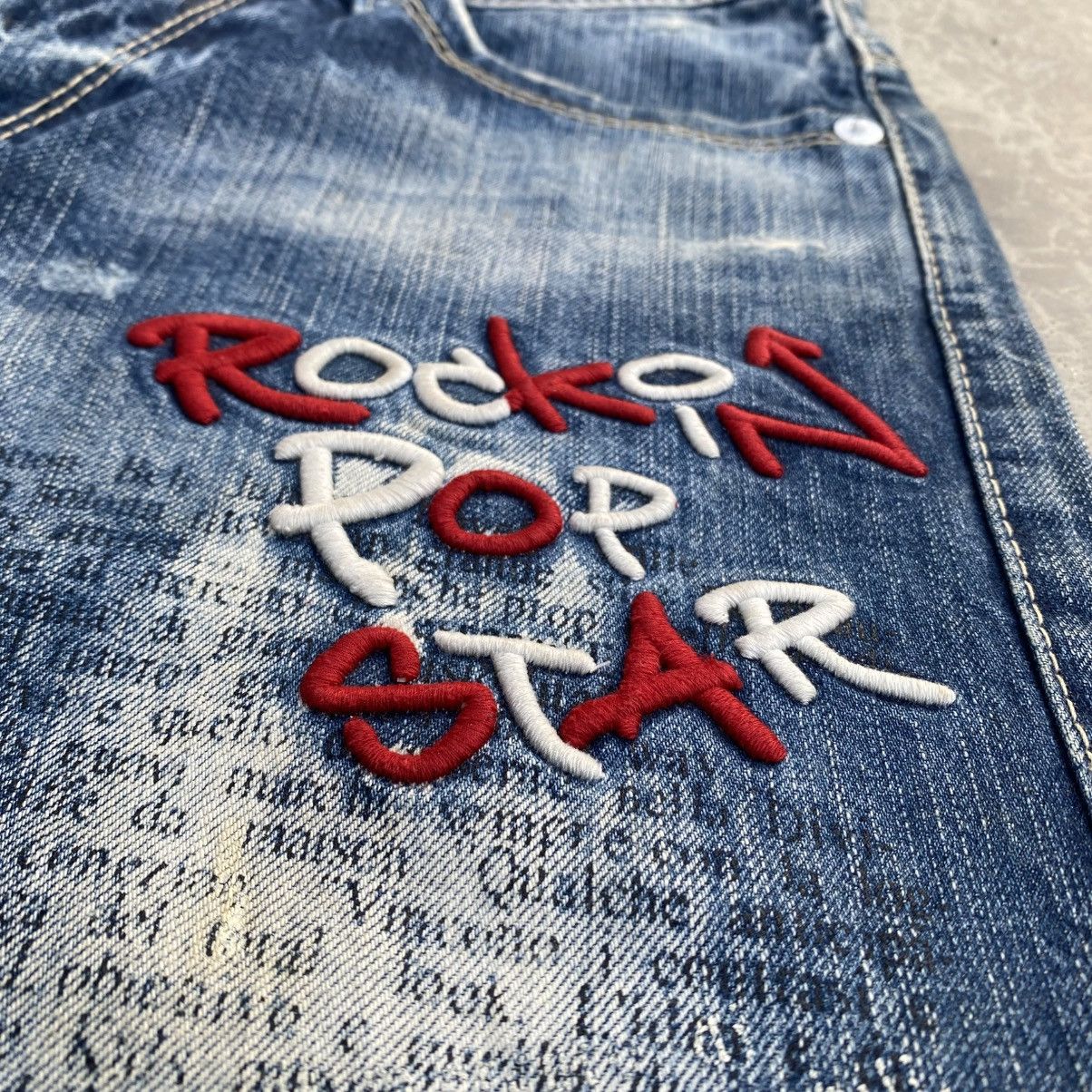 Vintage CO&LU Rockin Pop Star Poem Jeans Size US 32 / EU 48 - 5 Thumbnail
