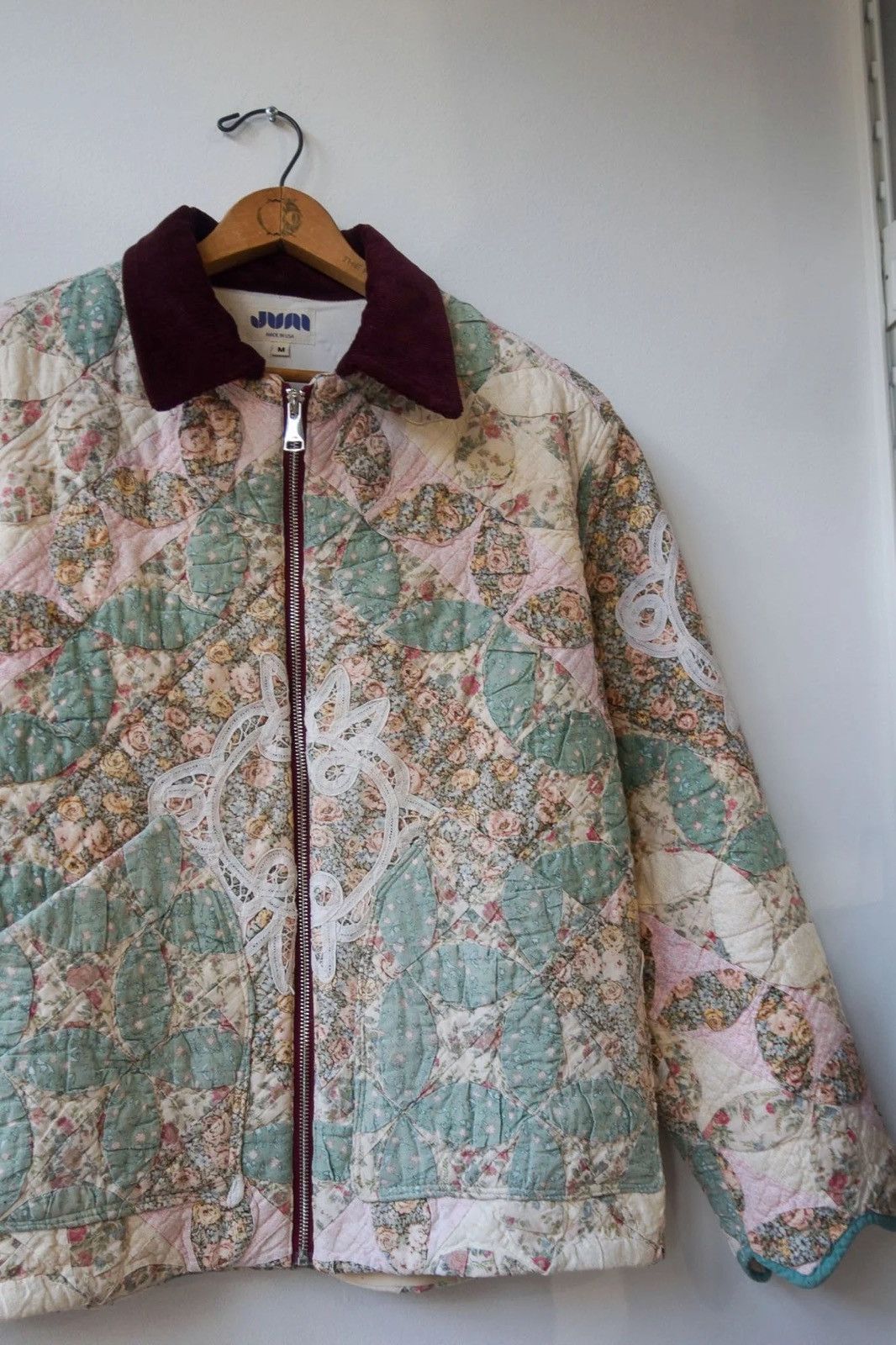 Other Multicolor Floral Upcycled Doilies Quilt Jacket Size US M / EU 48-50 / 2 - 6 Thumbnail