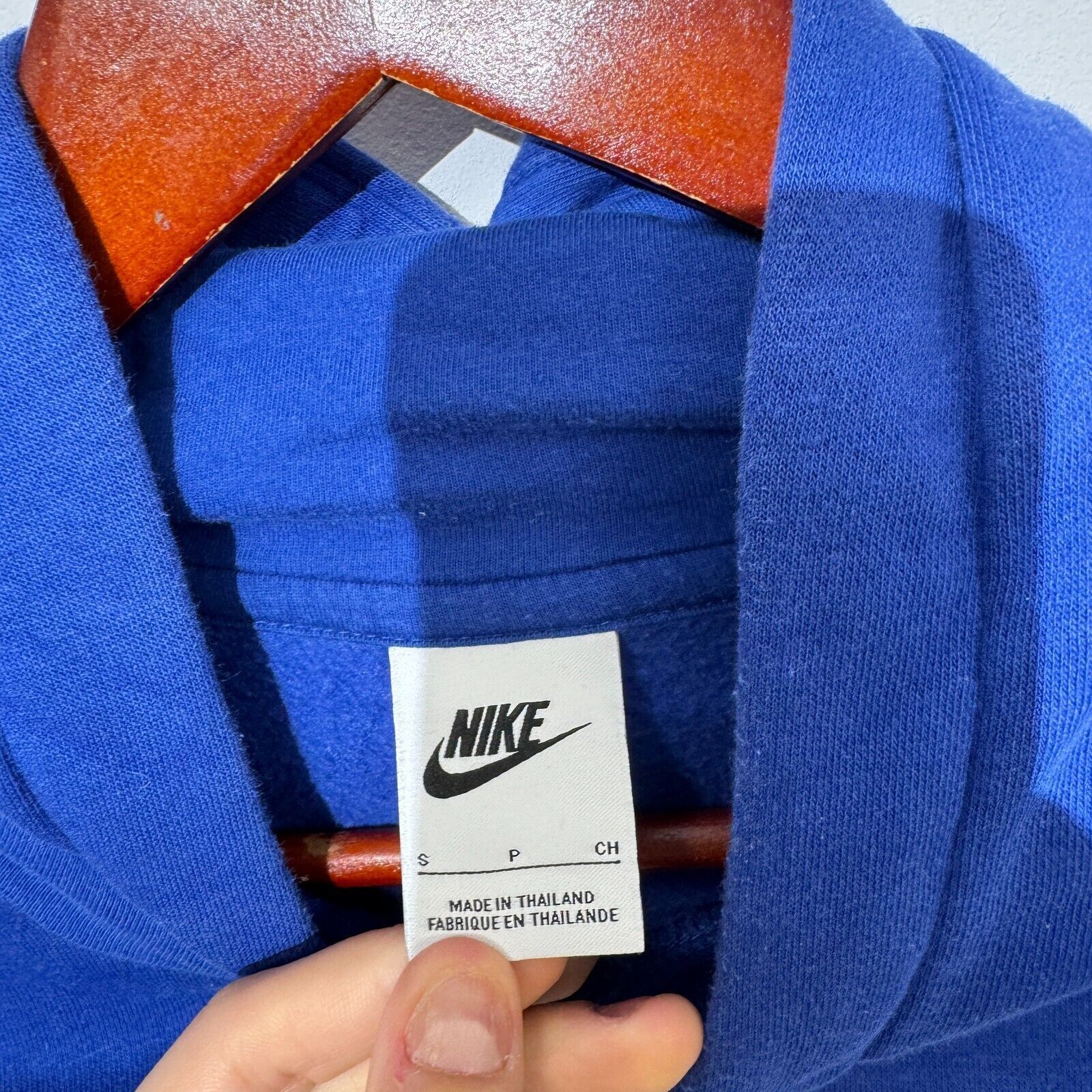 Nike × Vintage Nike Unisex Blue Cotton Hoodie Size S Los Angeles NBA Sport Size US S / EU 44-46 / 1 - 6 Thumbnail