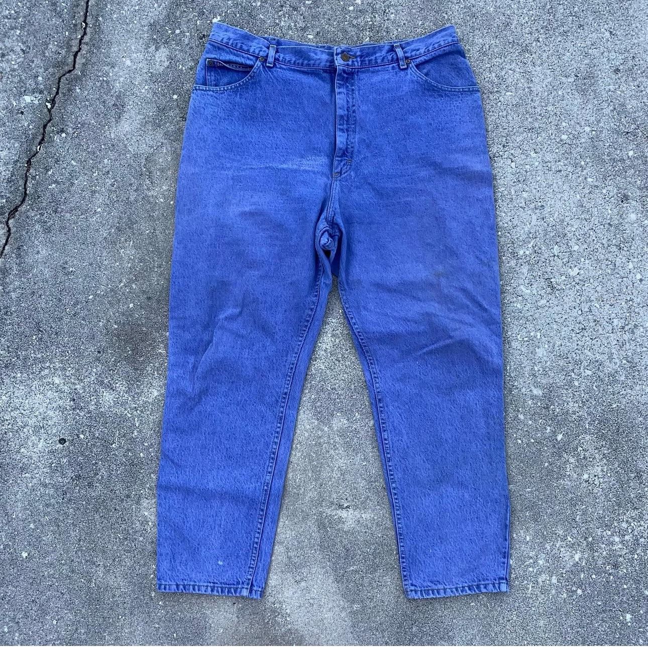 Lee Vintage 90s Lilac Lee Jeans Size 38" / US 16 / IT 52 - 2 Thumbnail