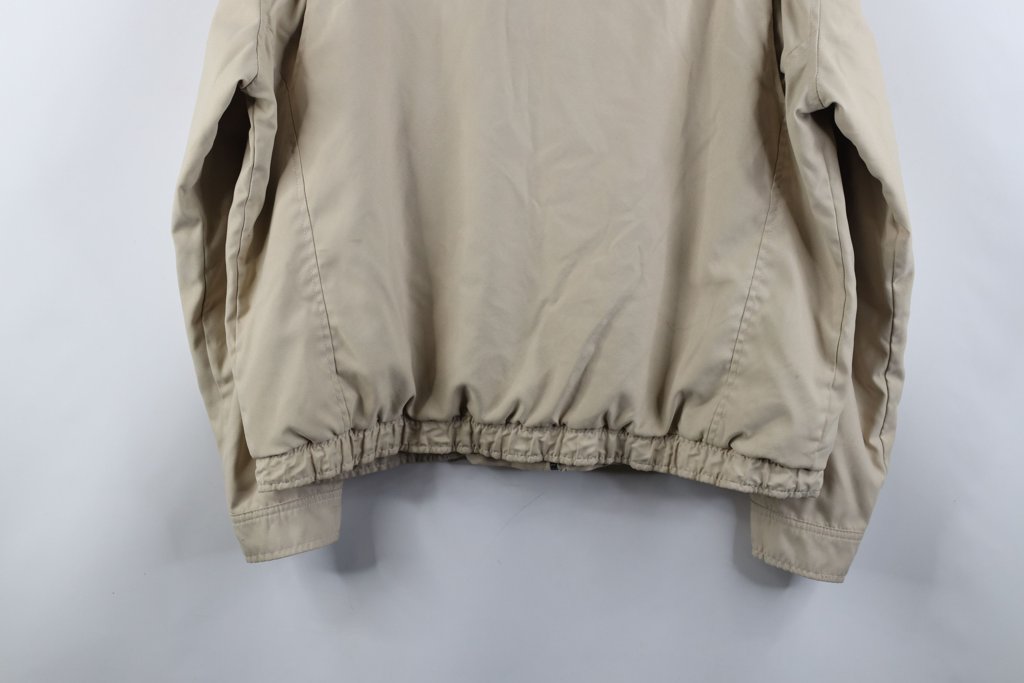 Tommy Hilfiger × Vintage Vintage 90s Tommy Hilfiger Microfiber Bomber Jacket Beige Size US L / EU 52-54 / 3 - 16 Thumbnail