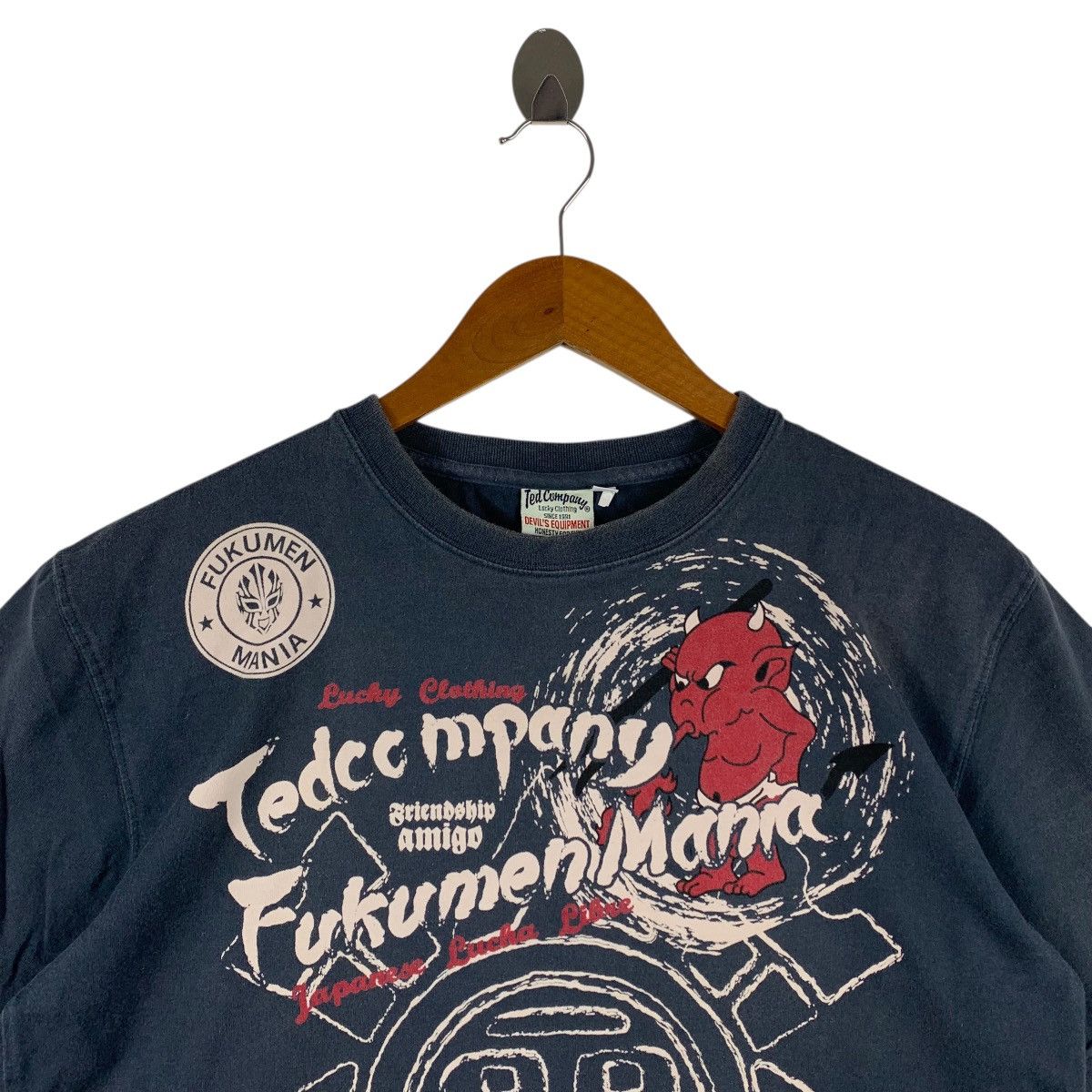 Tedman VTG Tedman x Mister Cacao "Fukumen Mania" Graphic Tee Size US M / EU 48-50 / 2 - 2 Thumbnail