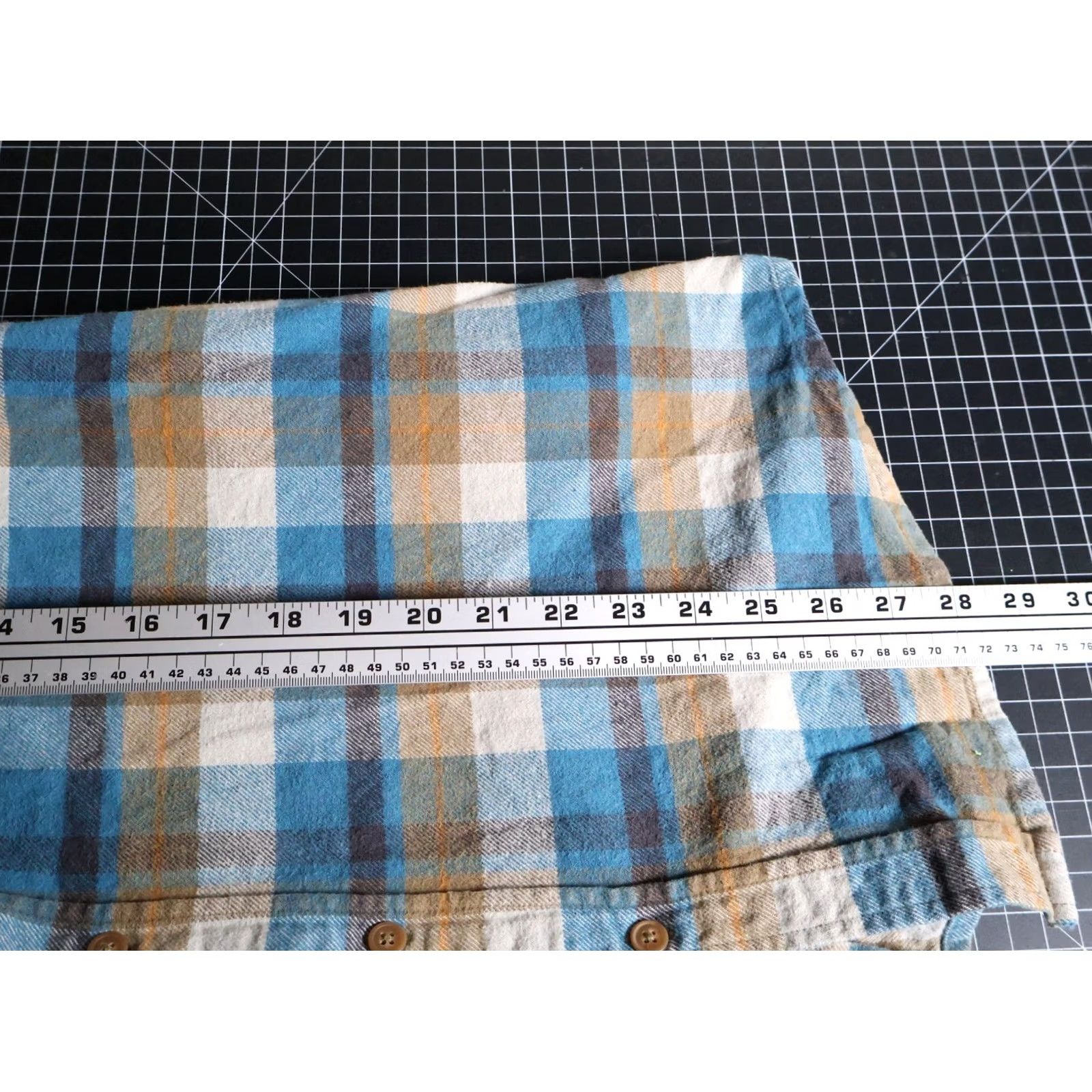 Gramicci Gramicci Flannel Shirt Mens Large Gray Blue Plaid 100% Cotton Workwear Vintage No 90s Grunge Retro Casual Button-Up Size US L / EU 52-54 / 3 - 6 Thumbnail