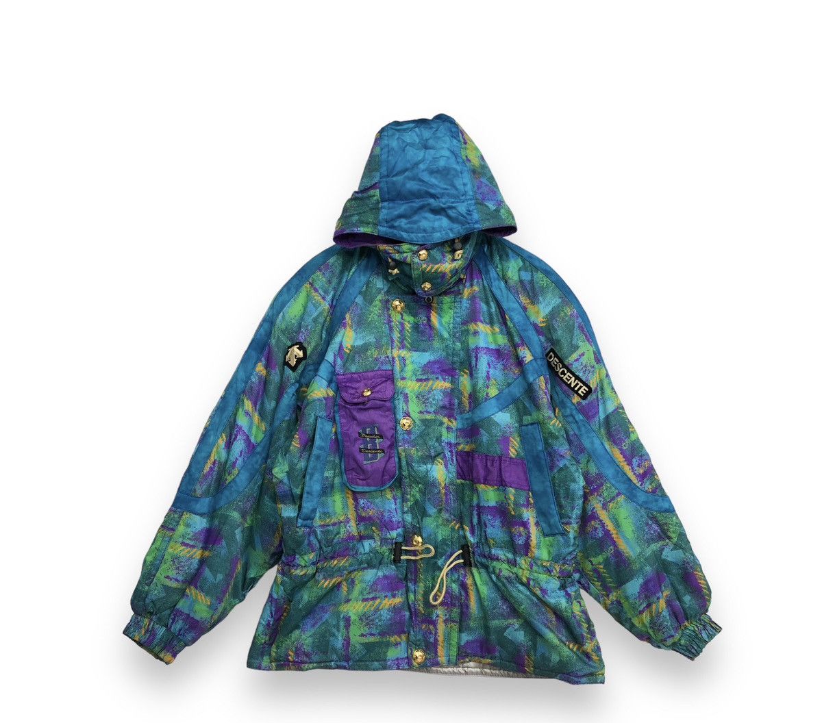 Descente × Vintage Vintage Descente Motive Tactical Design Pocket Ski Jacket Size US XL / EU 56 / 4 - 1 Thumbnail
