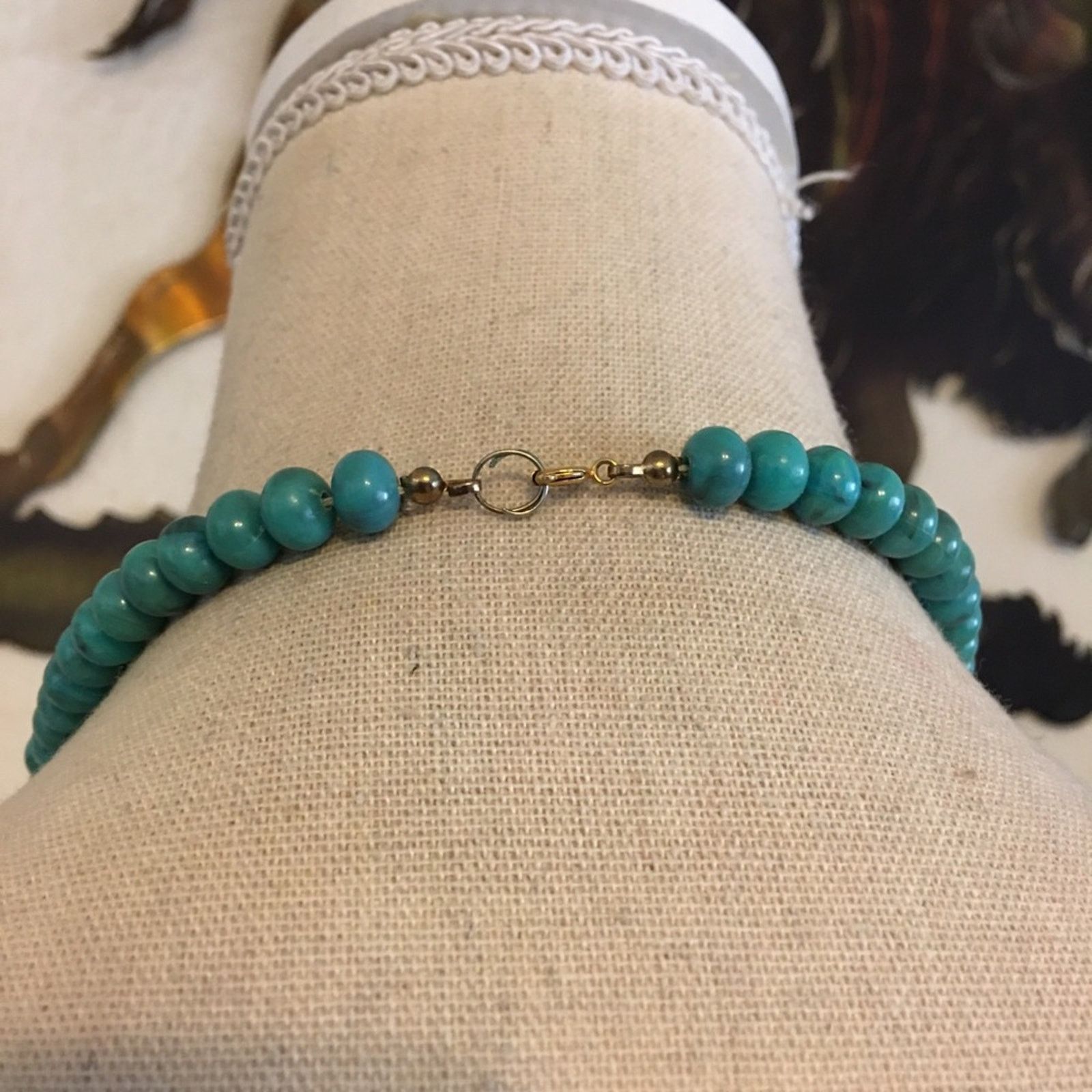 Vintage Vintage 70s faux turquoise beaded necklace Size ONE SIZE - 5 Thumbnail
