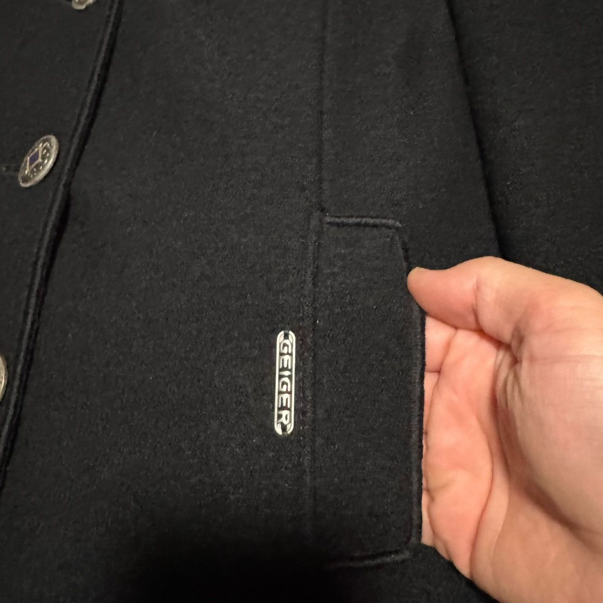 Other Geiger Austria Made Wool Button Front Coat Women's 38 (M) Size M / US 6-8 / IT 42-44 - 2 Thumbnail