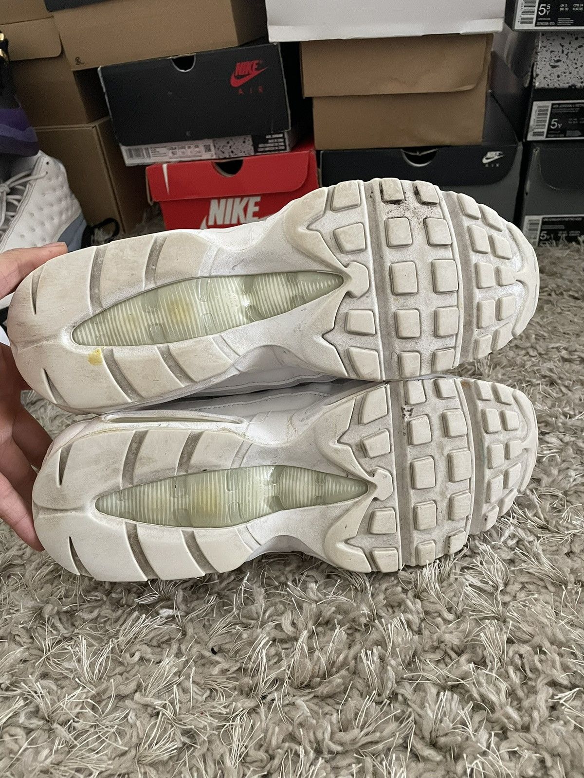 Nike Nike Air Max 95 Triple White Size US 11 / EU 44 - 8 Thumbnail