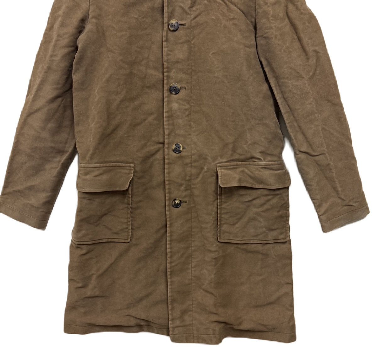 A.P.C. APC Moleskin Hoodie Long Jacket Size US S / EU 44-46 / 1 - 5 Thumbnail