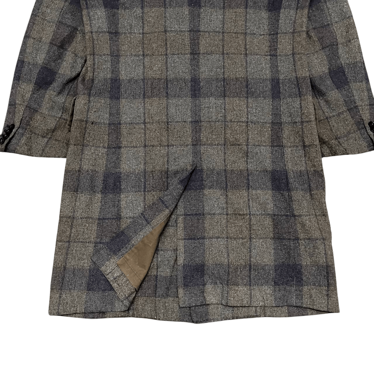 Japanese Brand 9CM Made In Japan Plaid Long Coat Size US M / EU 48-50 / 2 - 11 Thumbnail