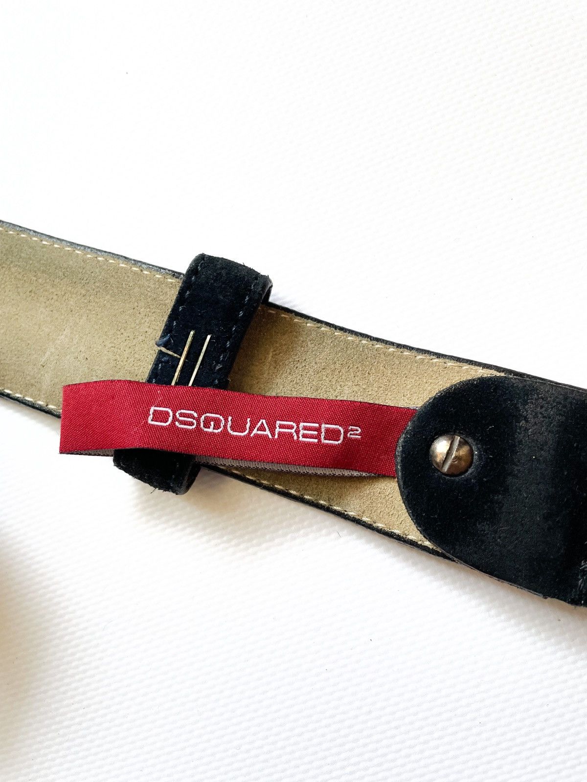 Dsquared2 Dsquared suede leather Hawaii belt Dsquared2 buckle logo Size ONE SIZE - 6 Thumbnail