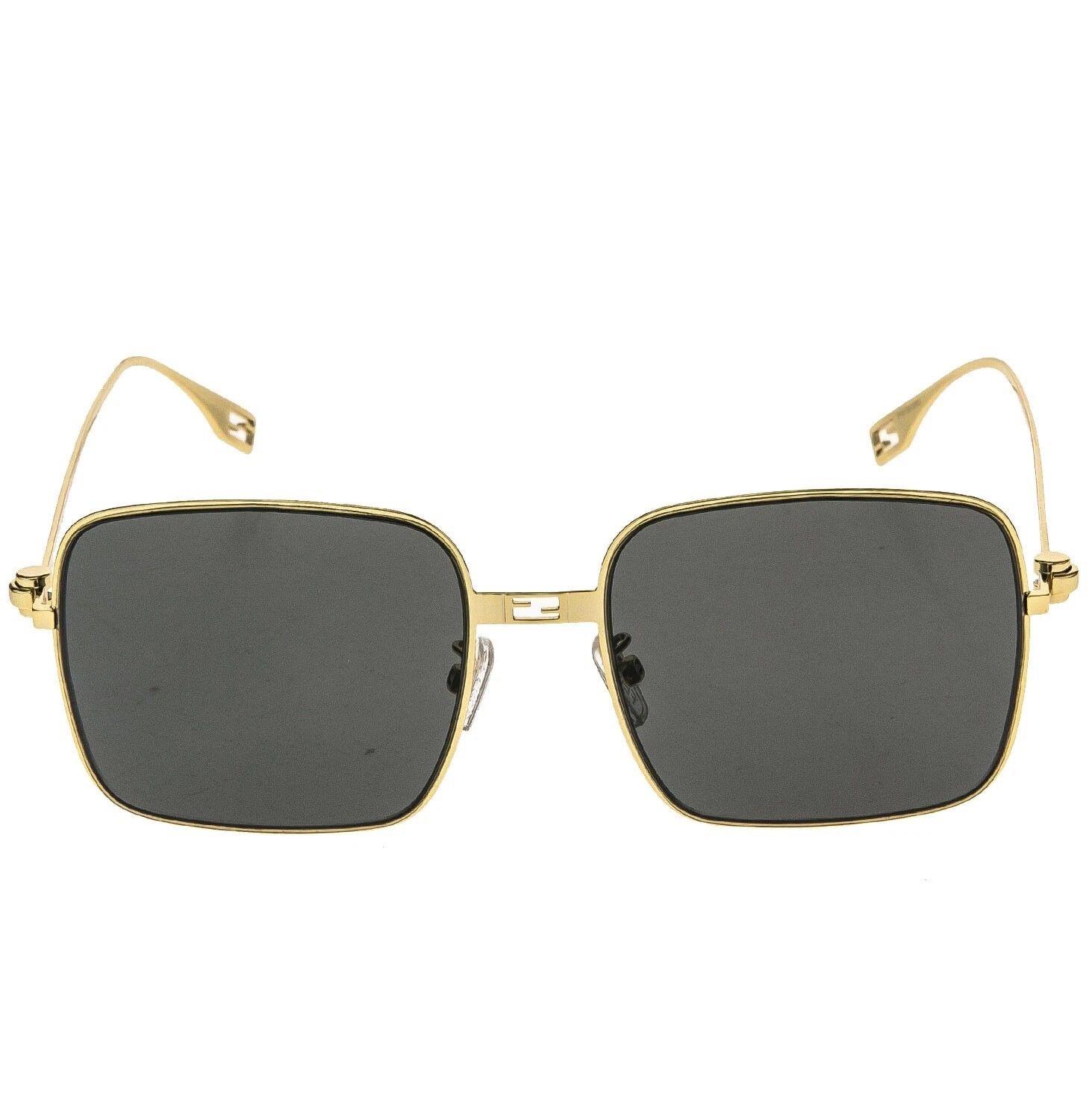 Fendi FENDI BAGUETTE 40123 Gold Fashion Sunglasses FE40123U 30A Size ONE SIZE - 10 Thumbnail
